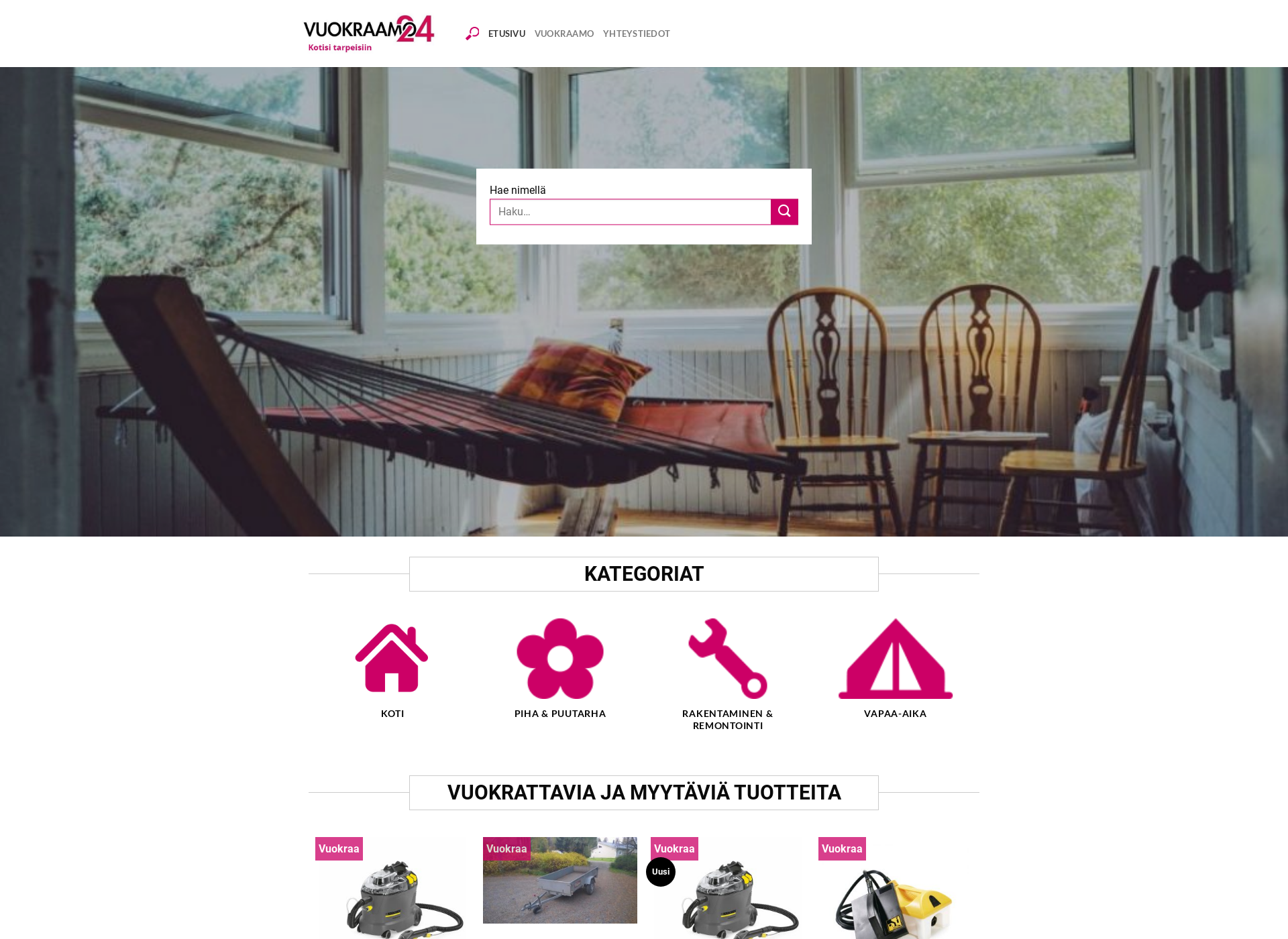 Screenshot for vuokraamo-24.fi