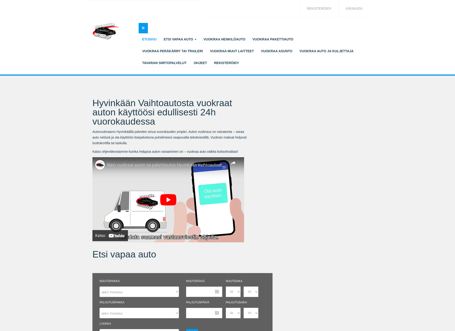 Screenshot for vuokraamohyvinkaa.fi