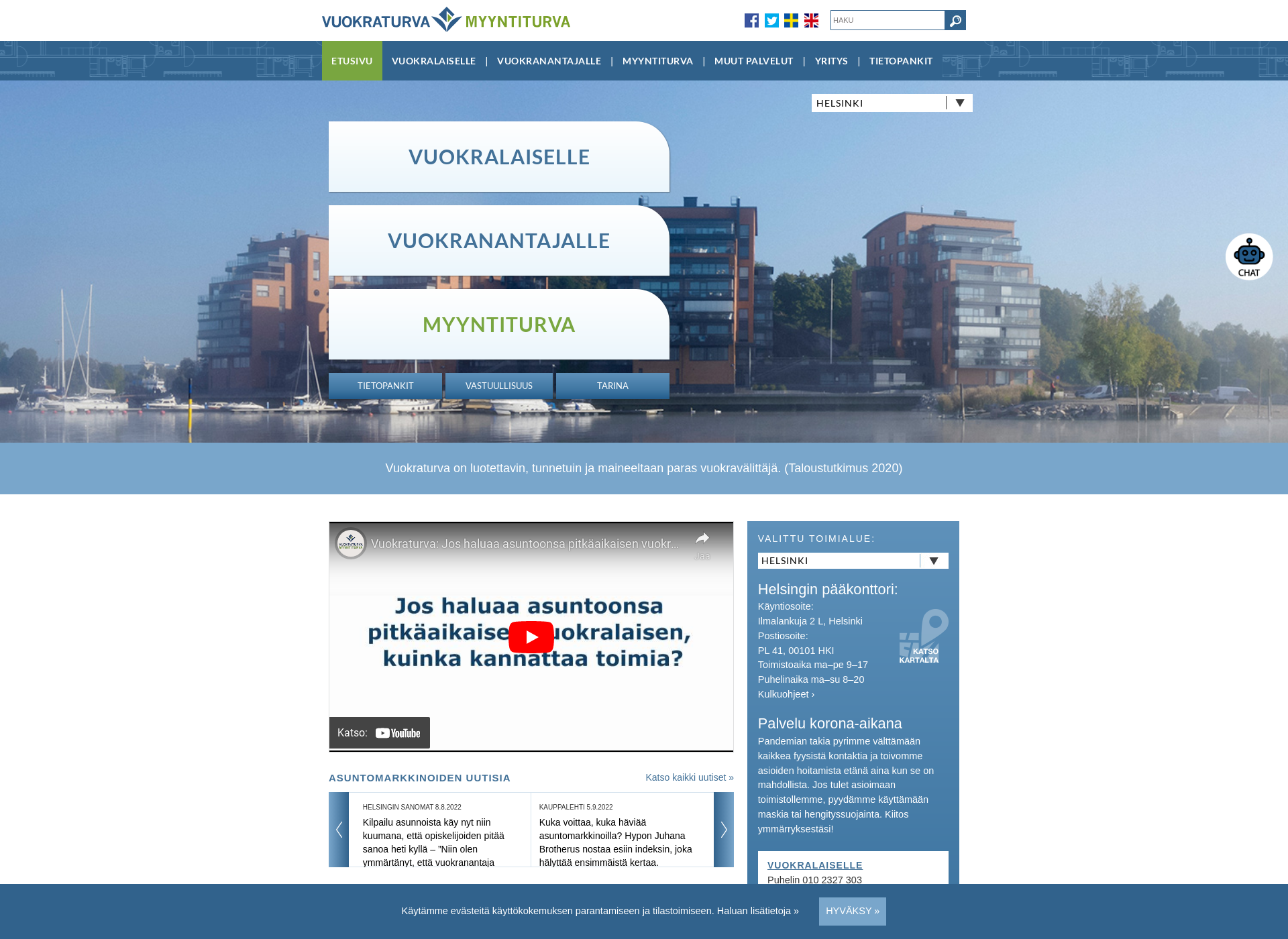 Screenshot for vuokralaisille.fi