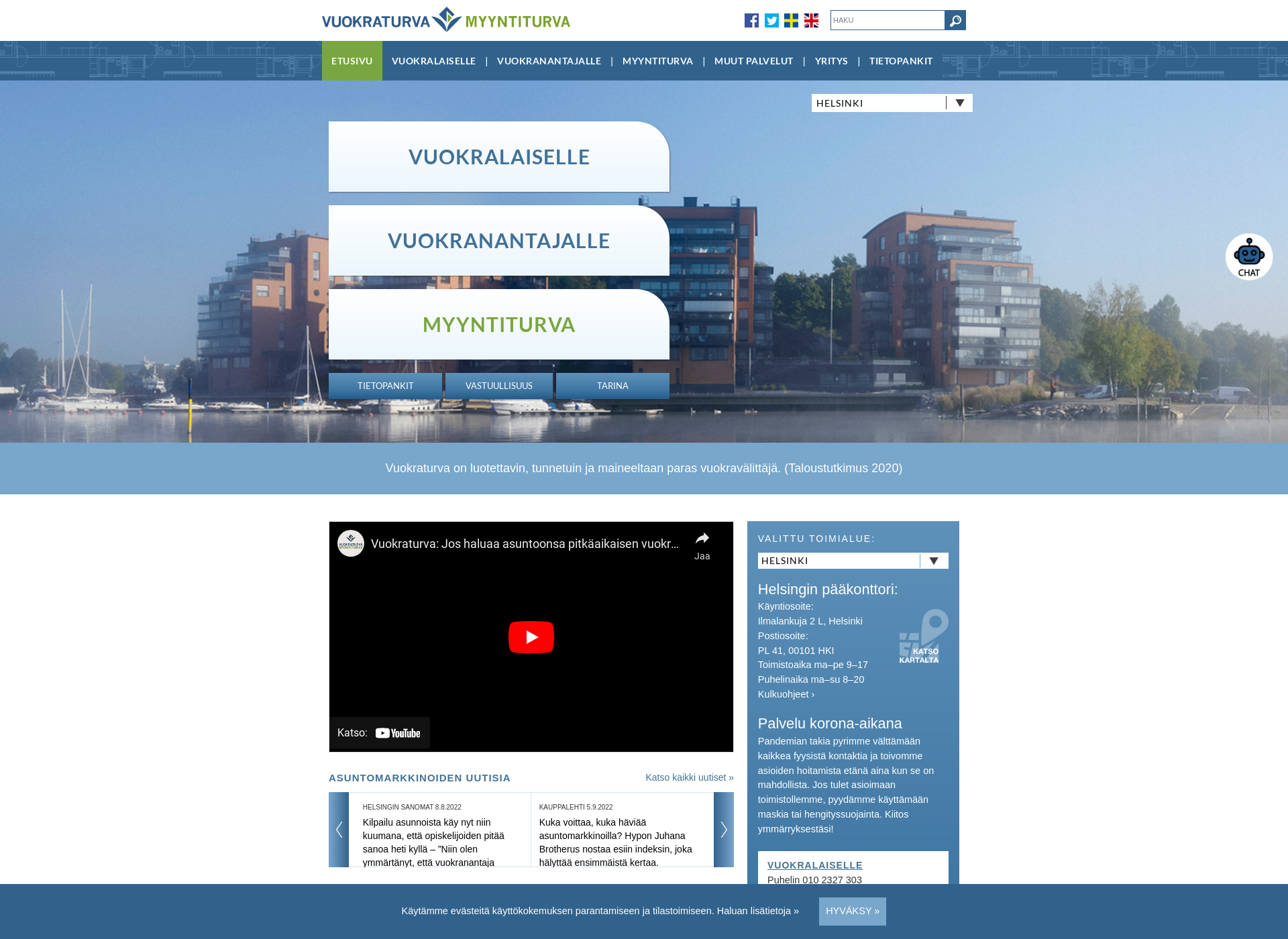 Screenshot for vuokraturva-konserni.fi