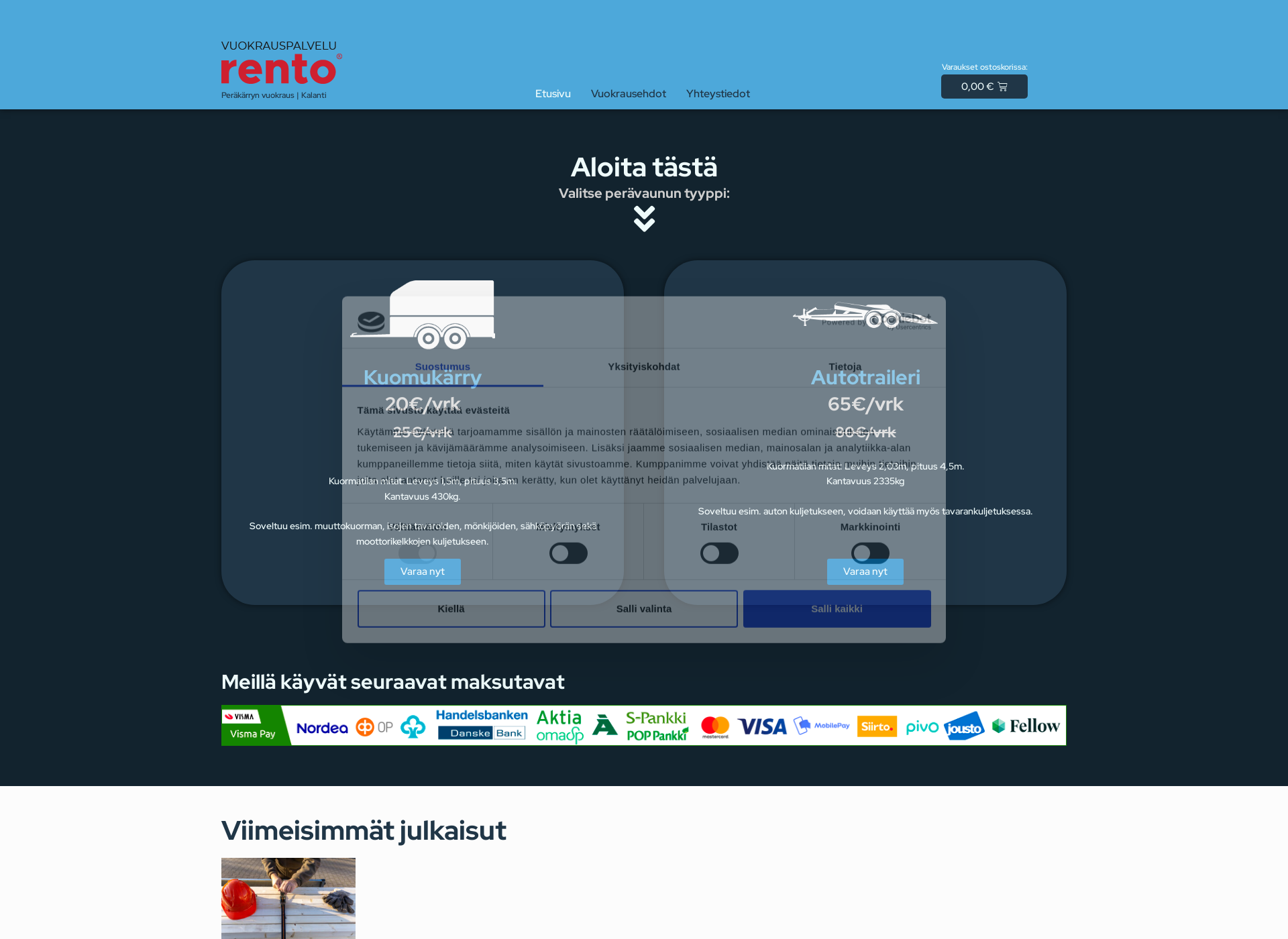 Screenshot for vuokrauspalvelu-rento.fi