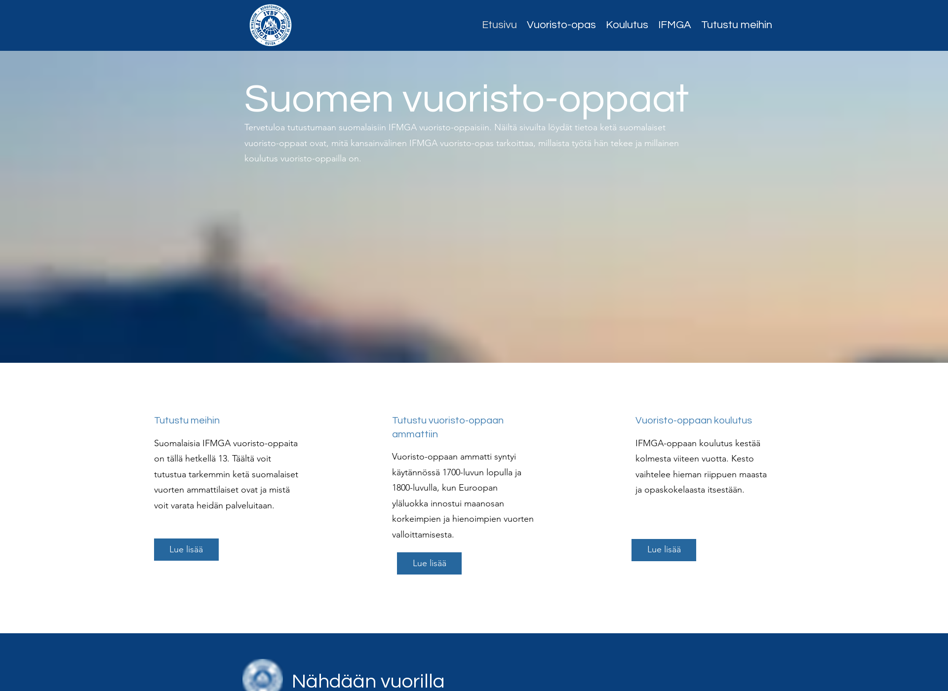 Screenshot for vuoristo-opas.fi