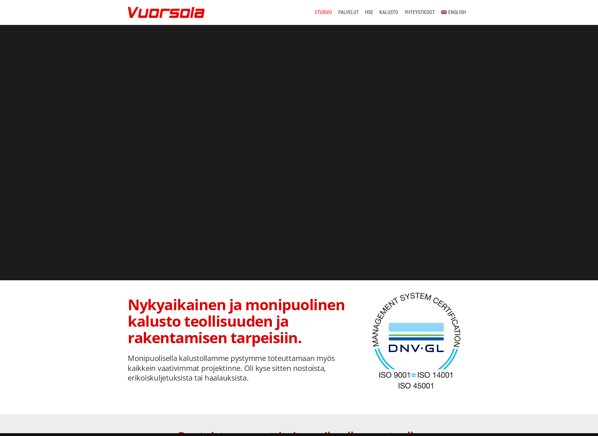 Skärmdump för vuorsola.fi