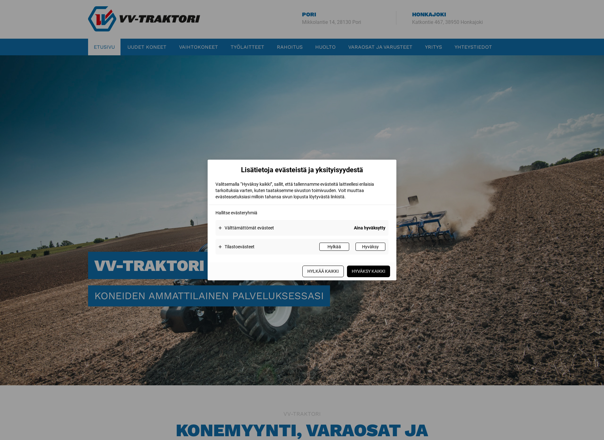 Screenshot for vv-traktori.fi