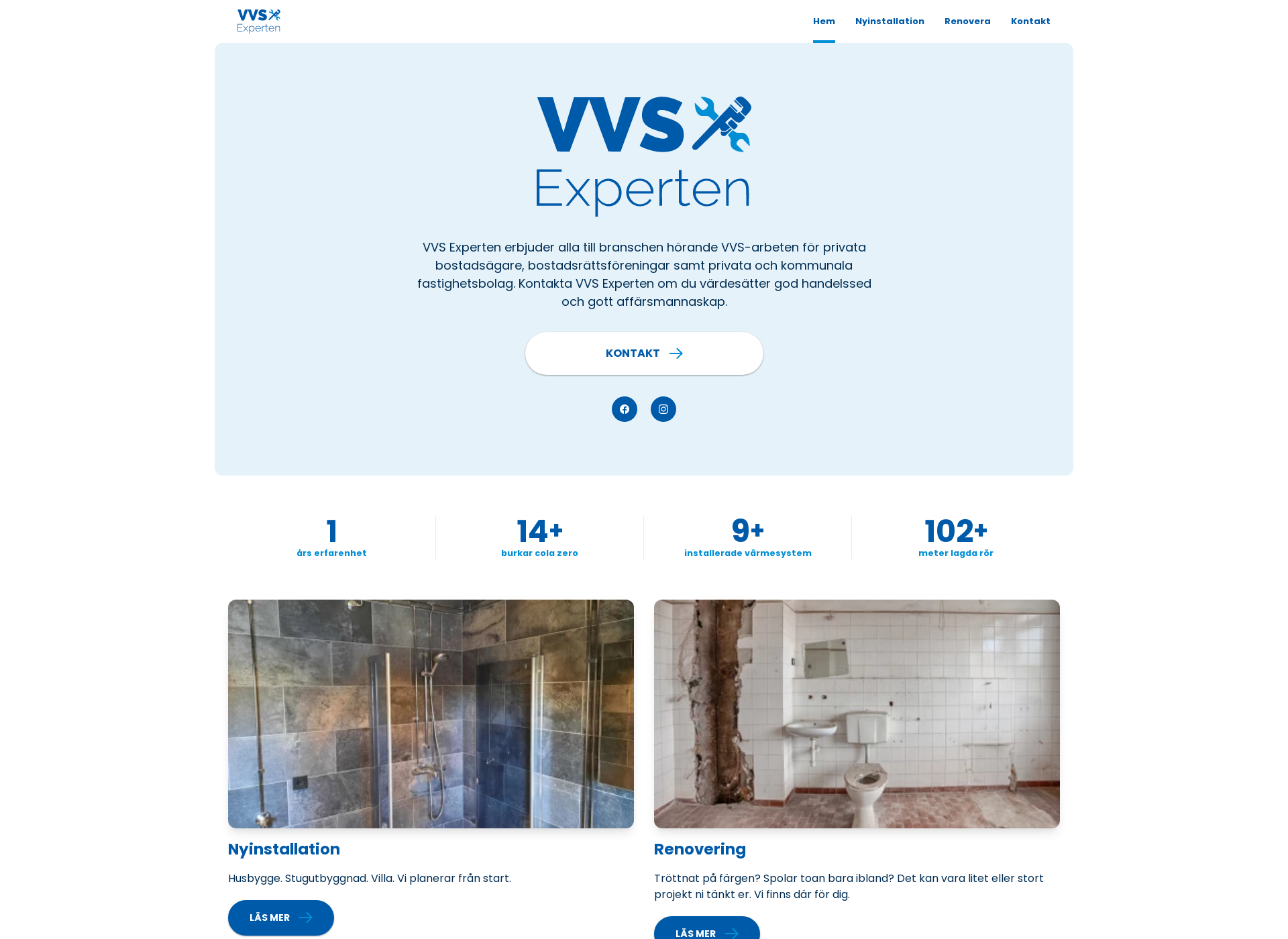 Screenshot for vvsexperten.ax