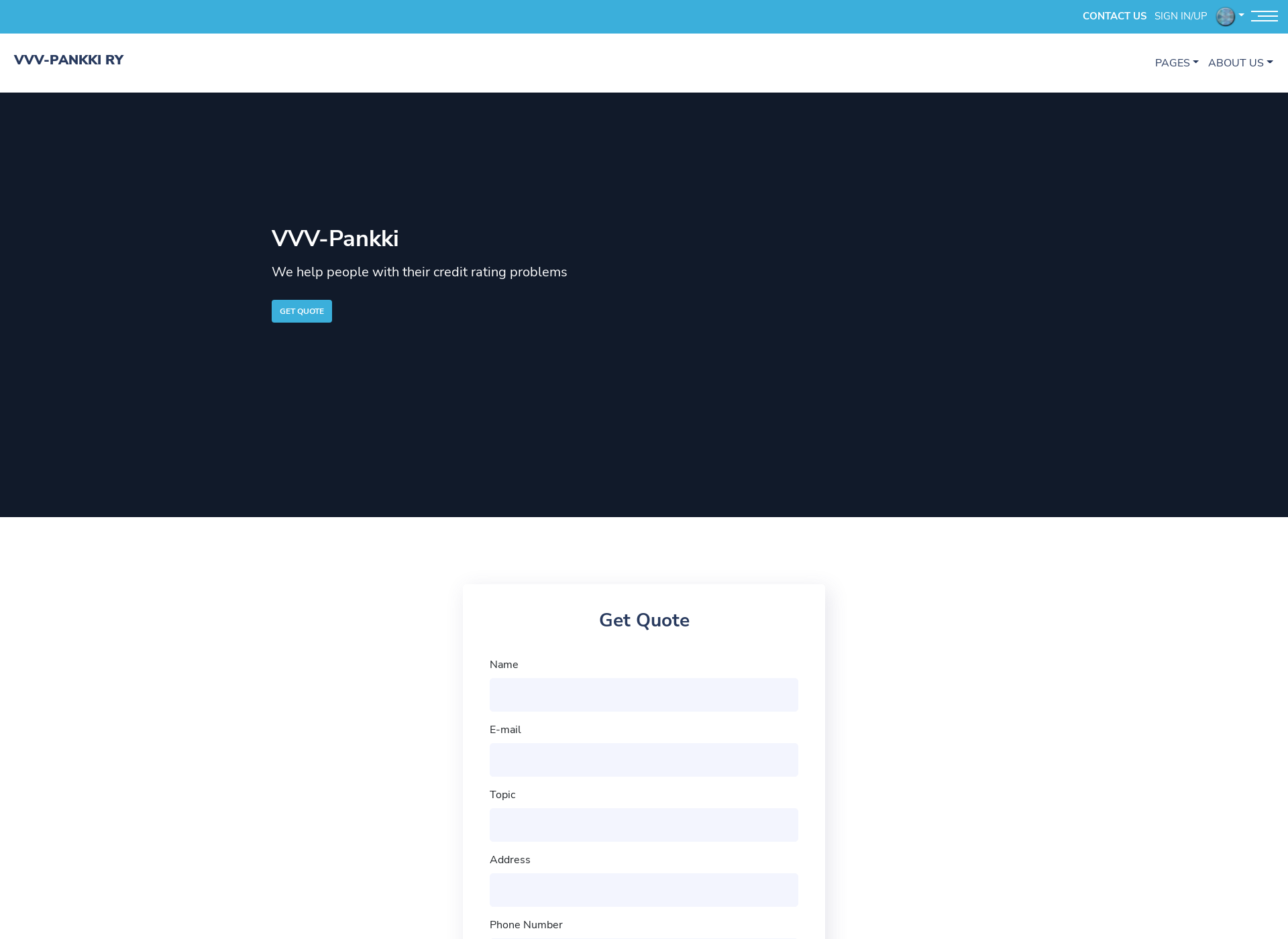 Screenshot for vvv-pankki.fi