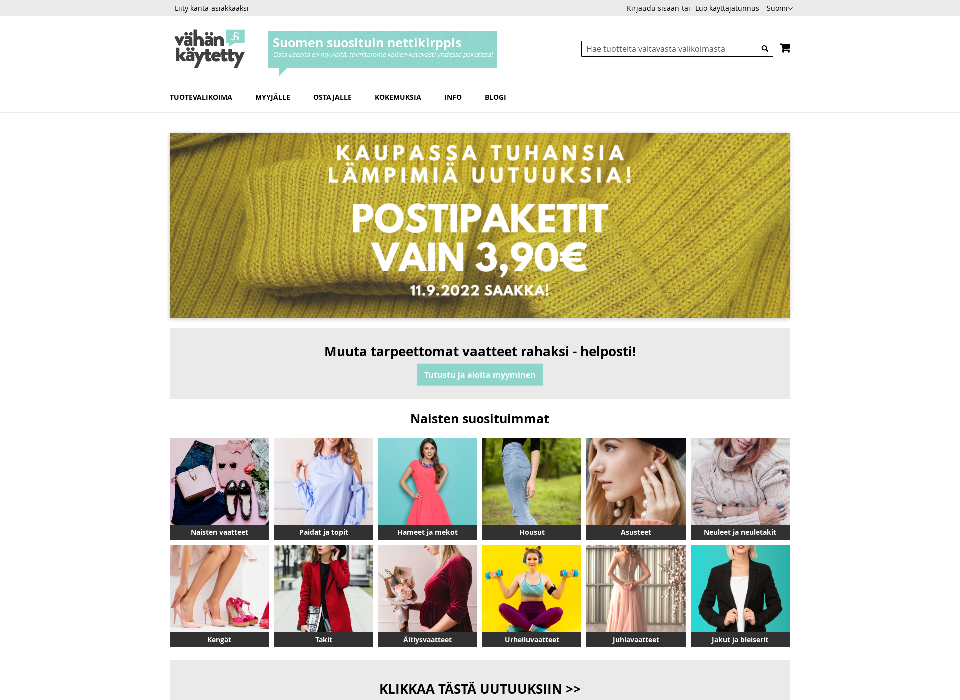Screenshot for vähis.fi