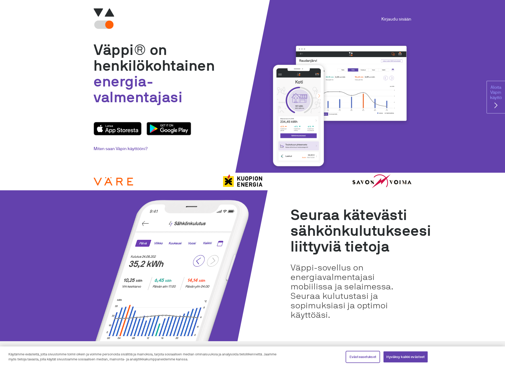 Screenshot for väppi.fi