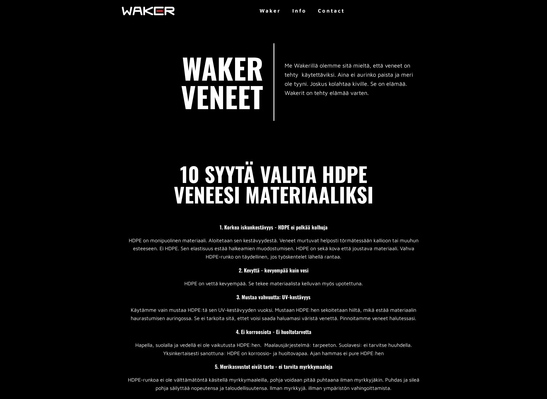 Screenshot for waker.fi