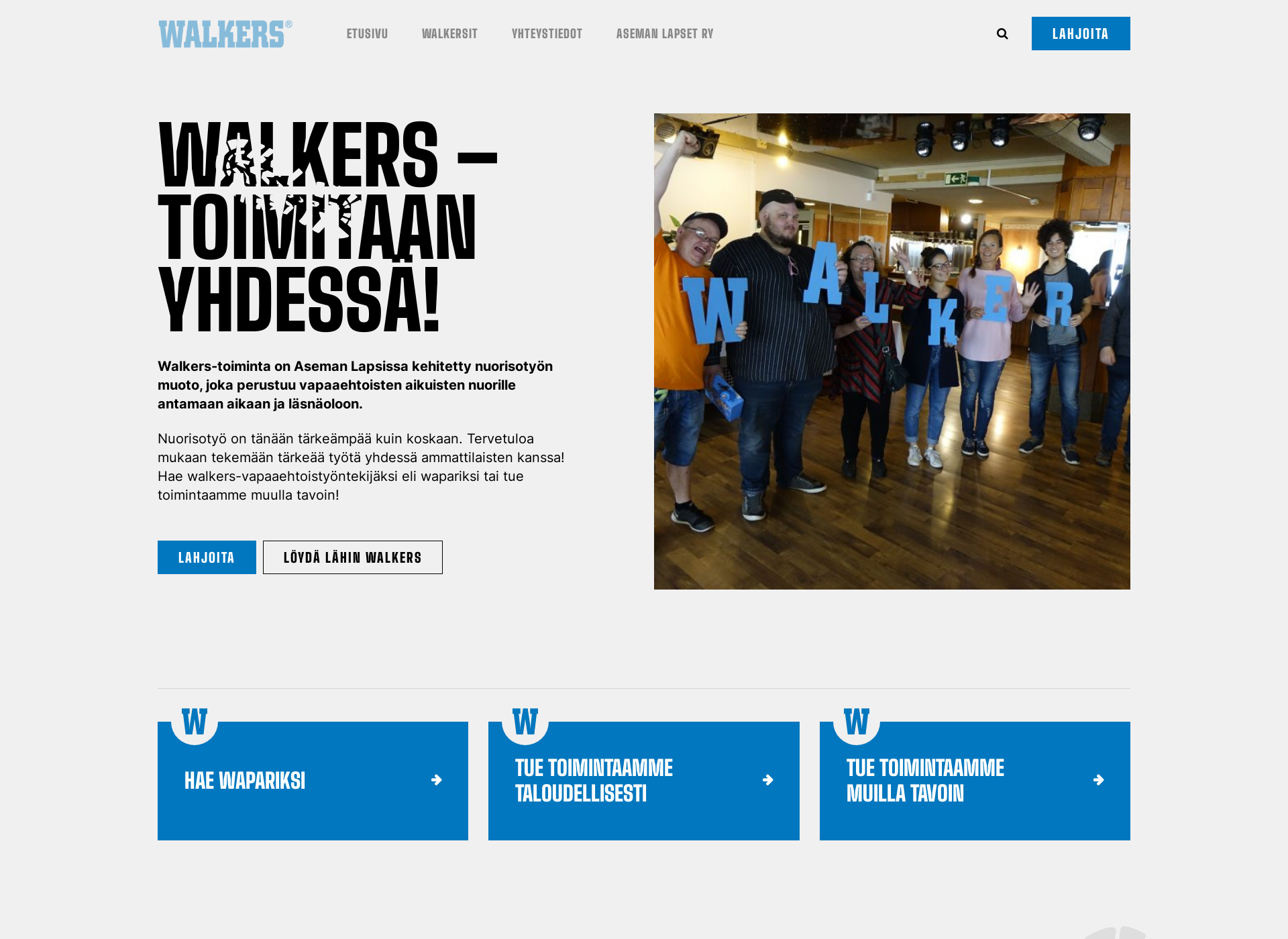 Screenshot for walkers.fi