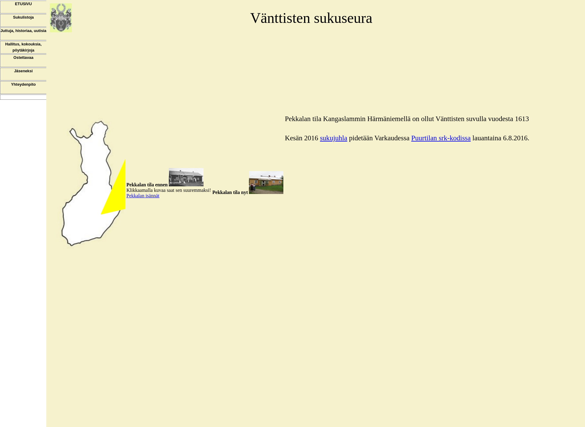 Screenshot for wanttistensukuseura.fi