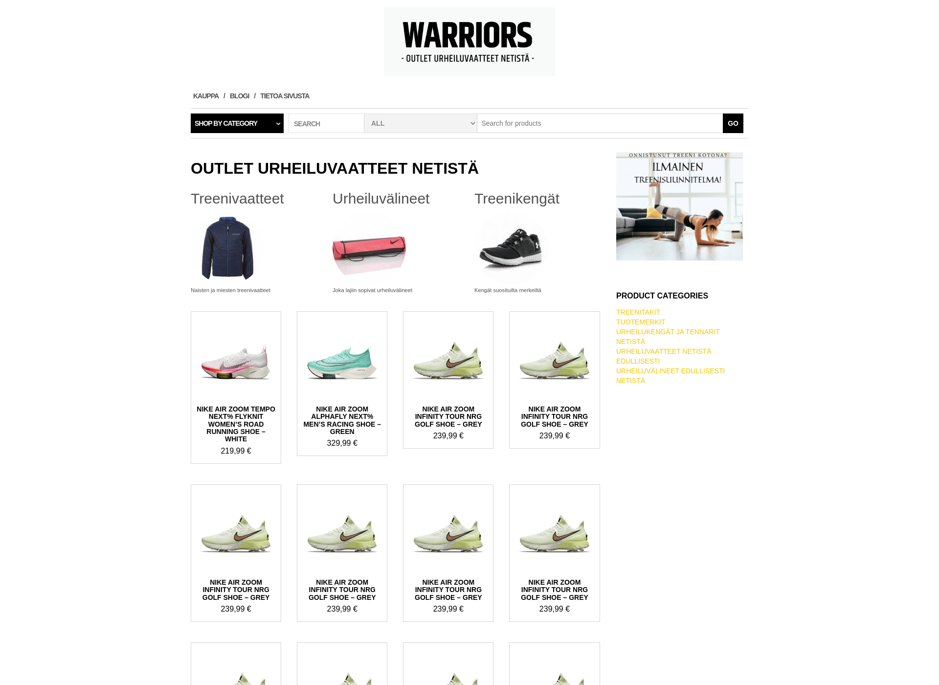 Screenshot for warriors.fi
