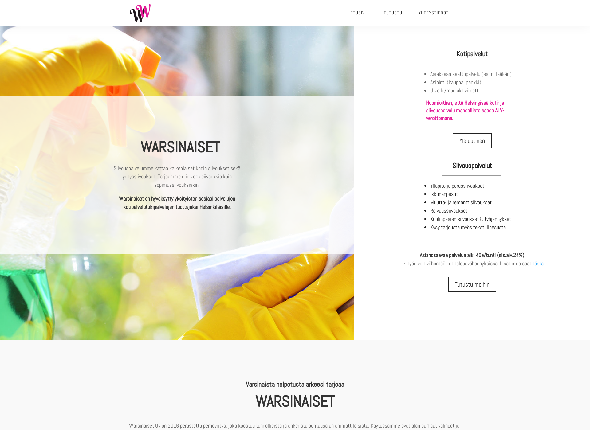 Screenshot for warsinaiset.fi