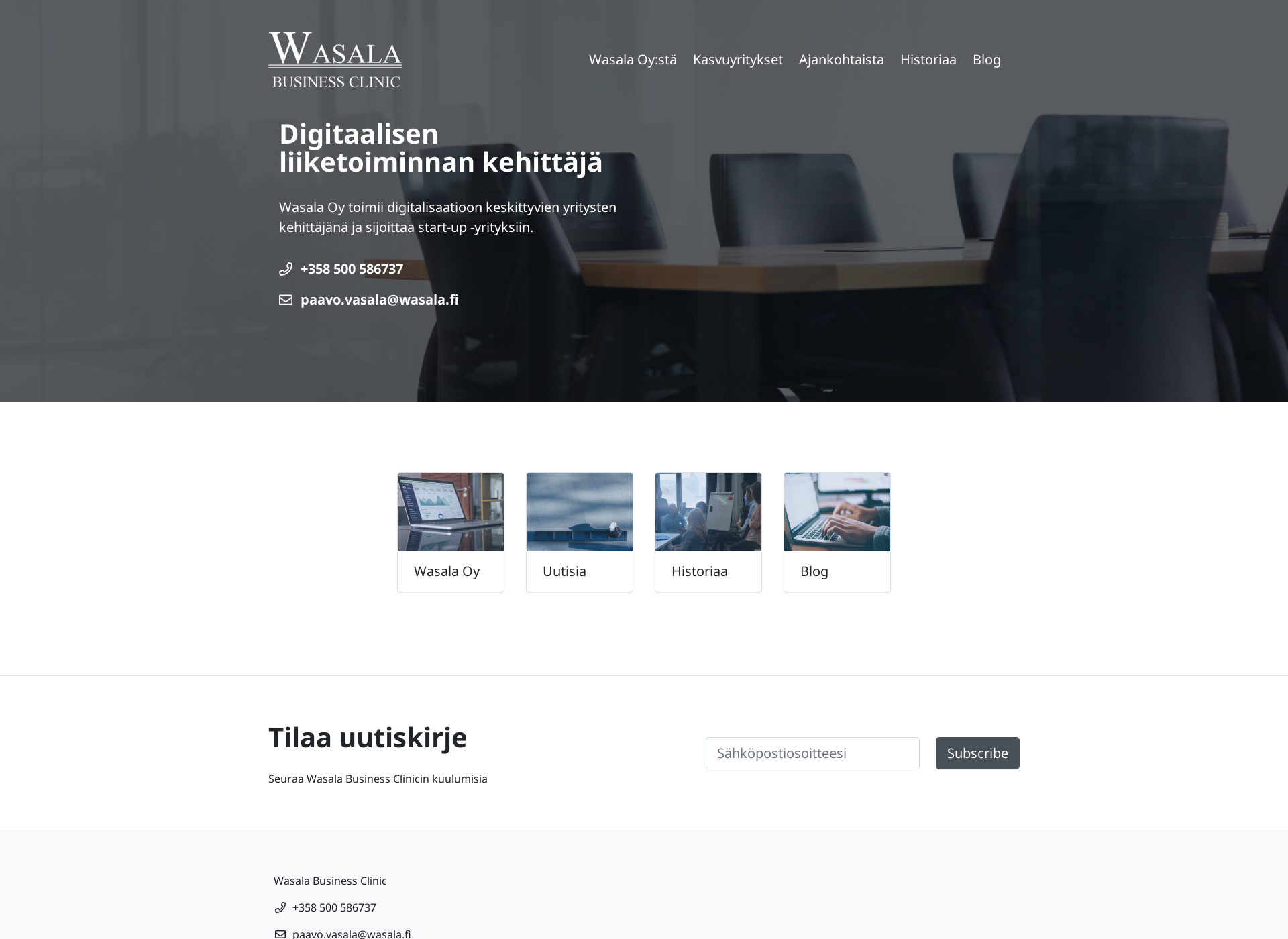 Screenshot for wasala.fi