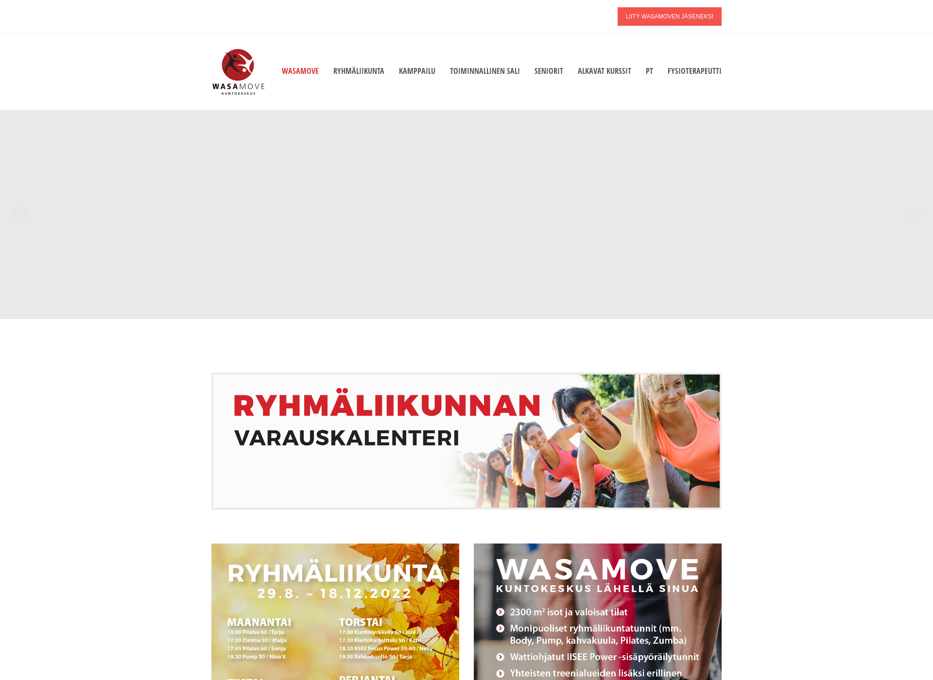 Skärmdump för wasamove.fi