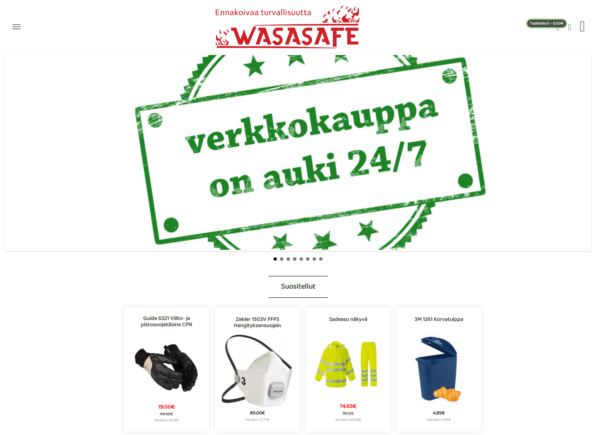 Screenshot for wasasafe.fi