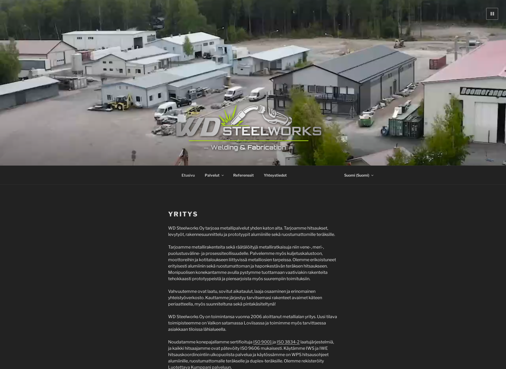 Screenshot for wdsteelworks.fi