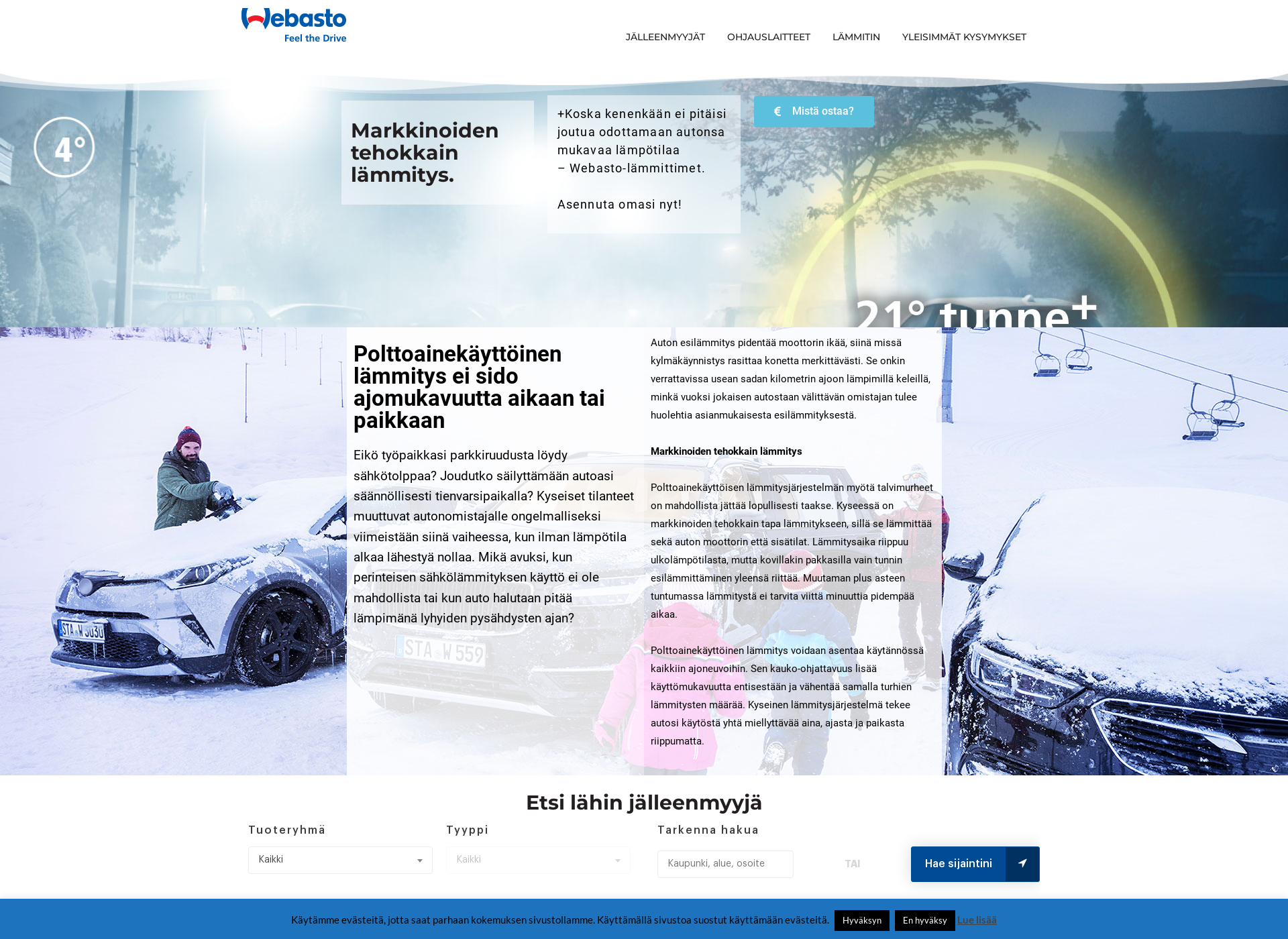Screenshot for webastolämmitys.fi