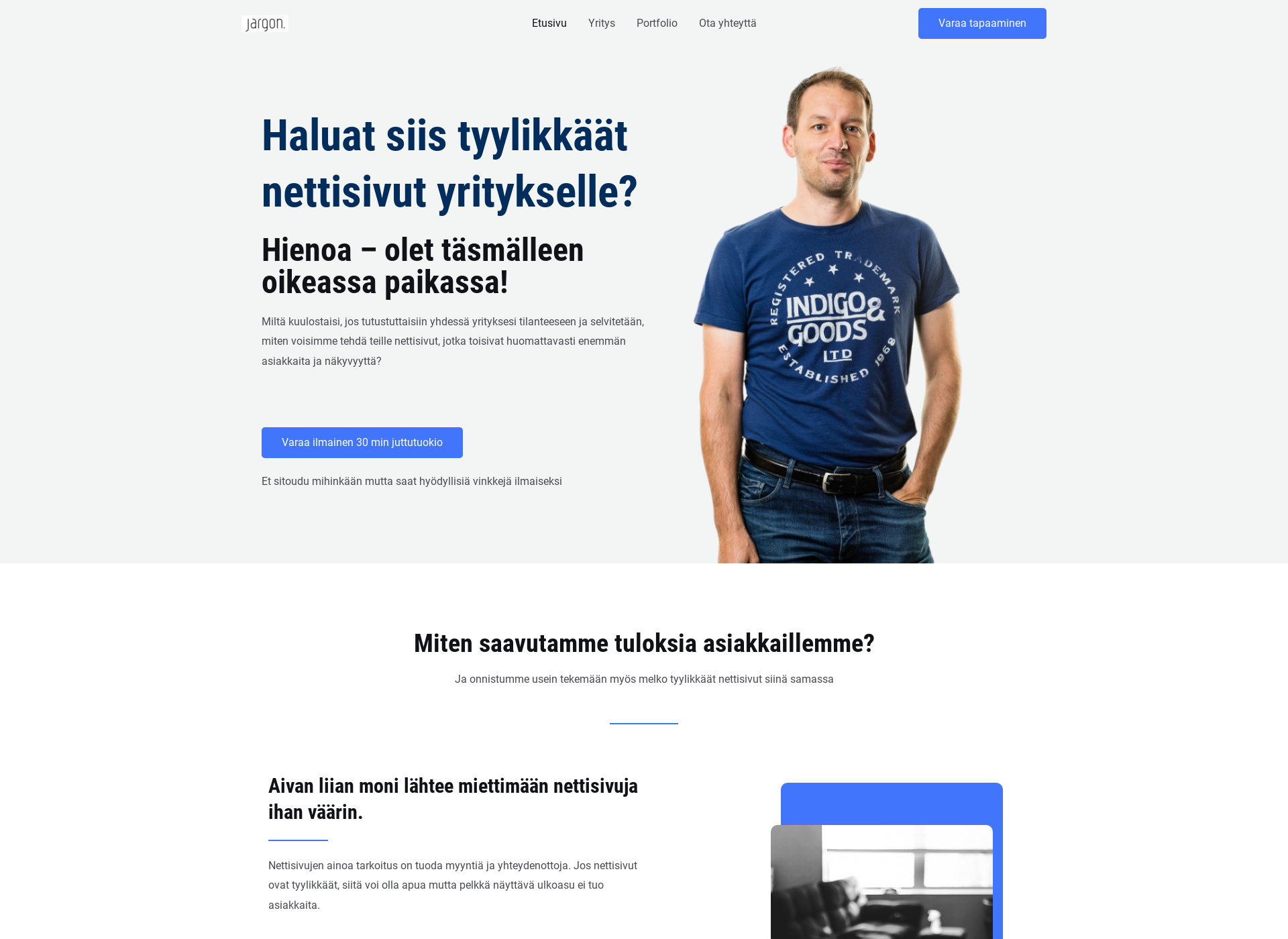 Näyttökuva webbisuunnittelijaksi.fi