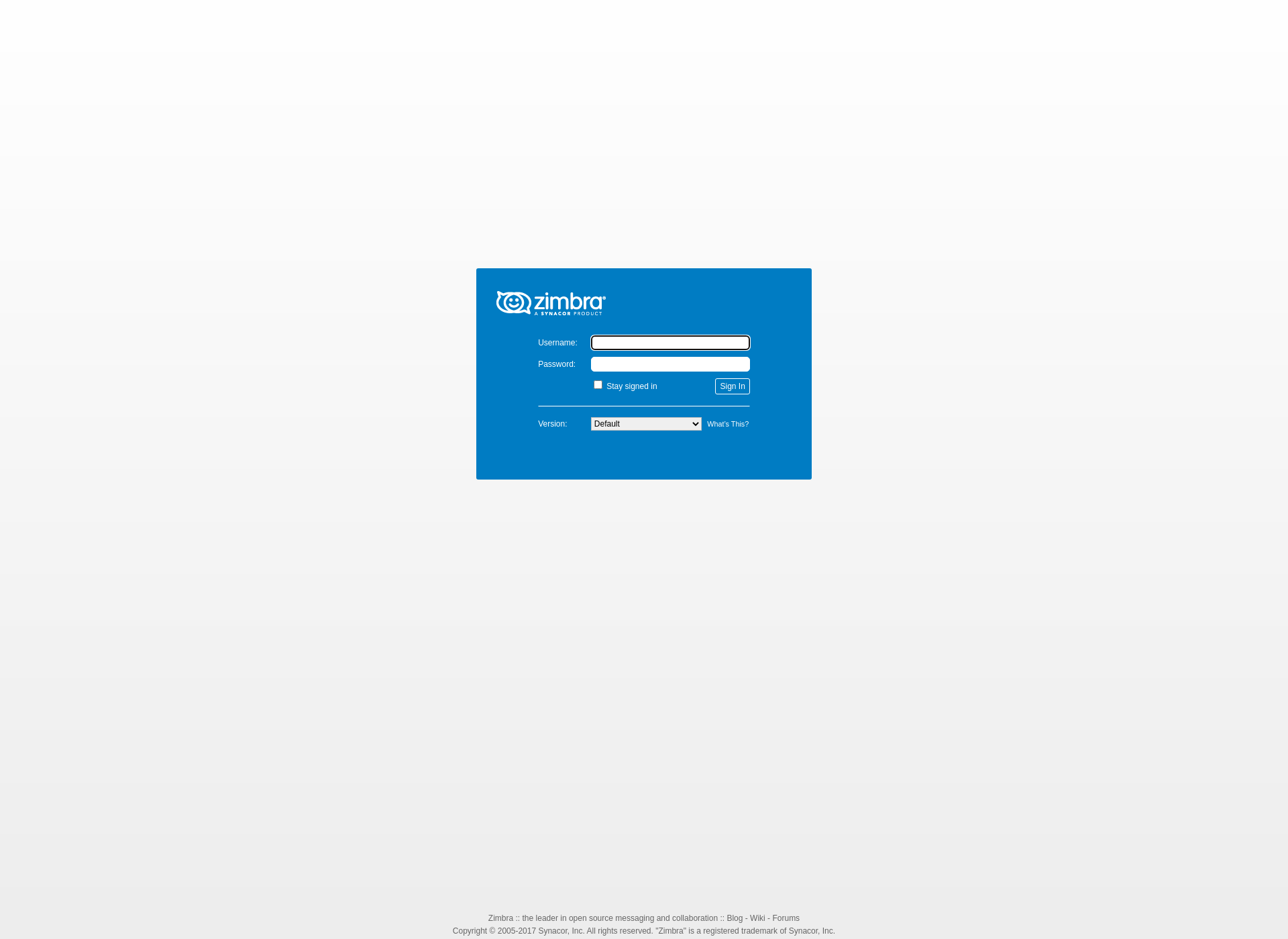Skärmdump för webbmail.fi