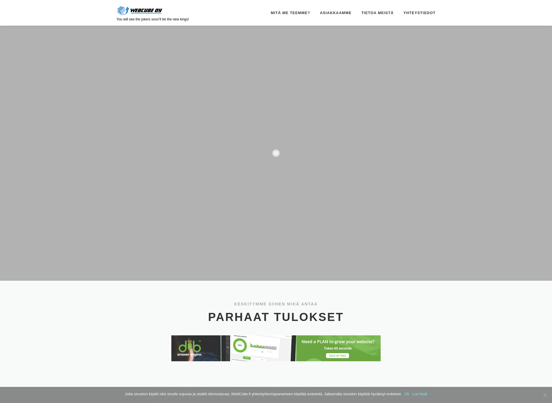 Skärmdump för webcube.fi