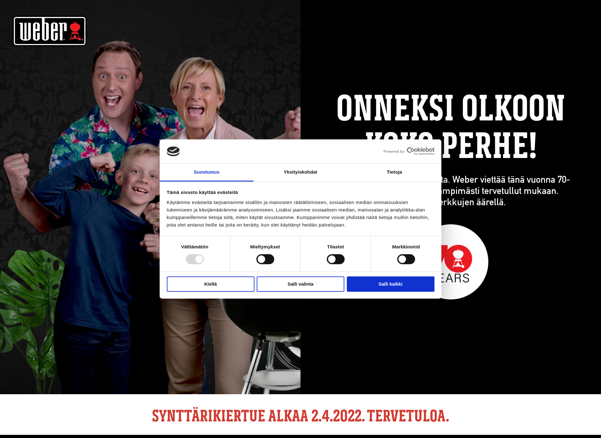 Screenshot for weber-kiertue.fi