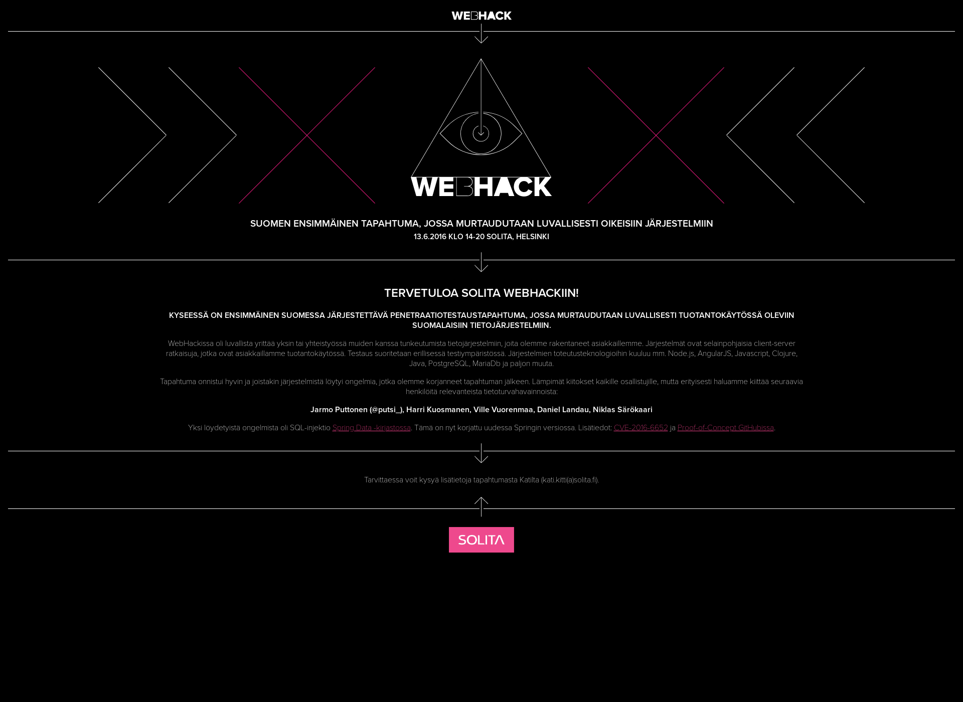 Skärmdump för webhack.fi