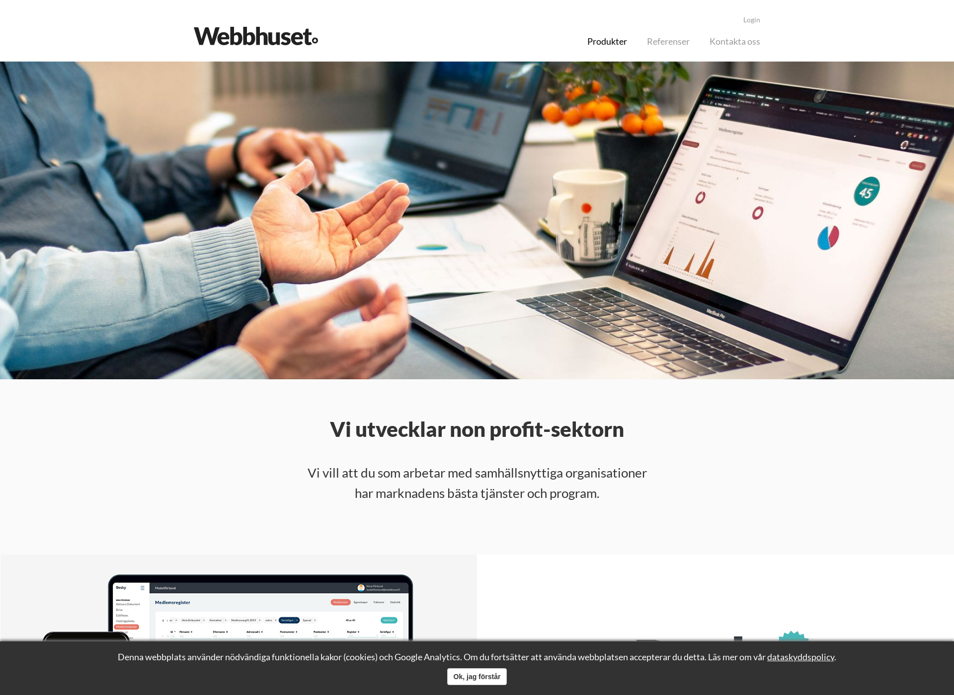 Screenshot for webhuset.fi