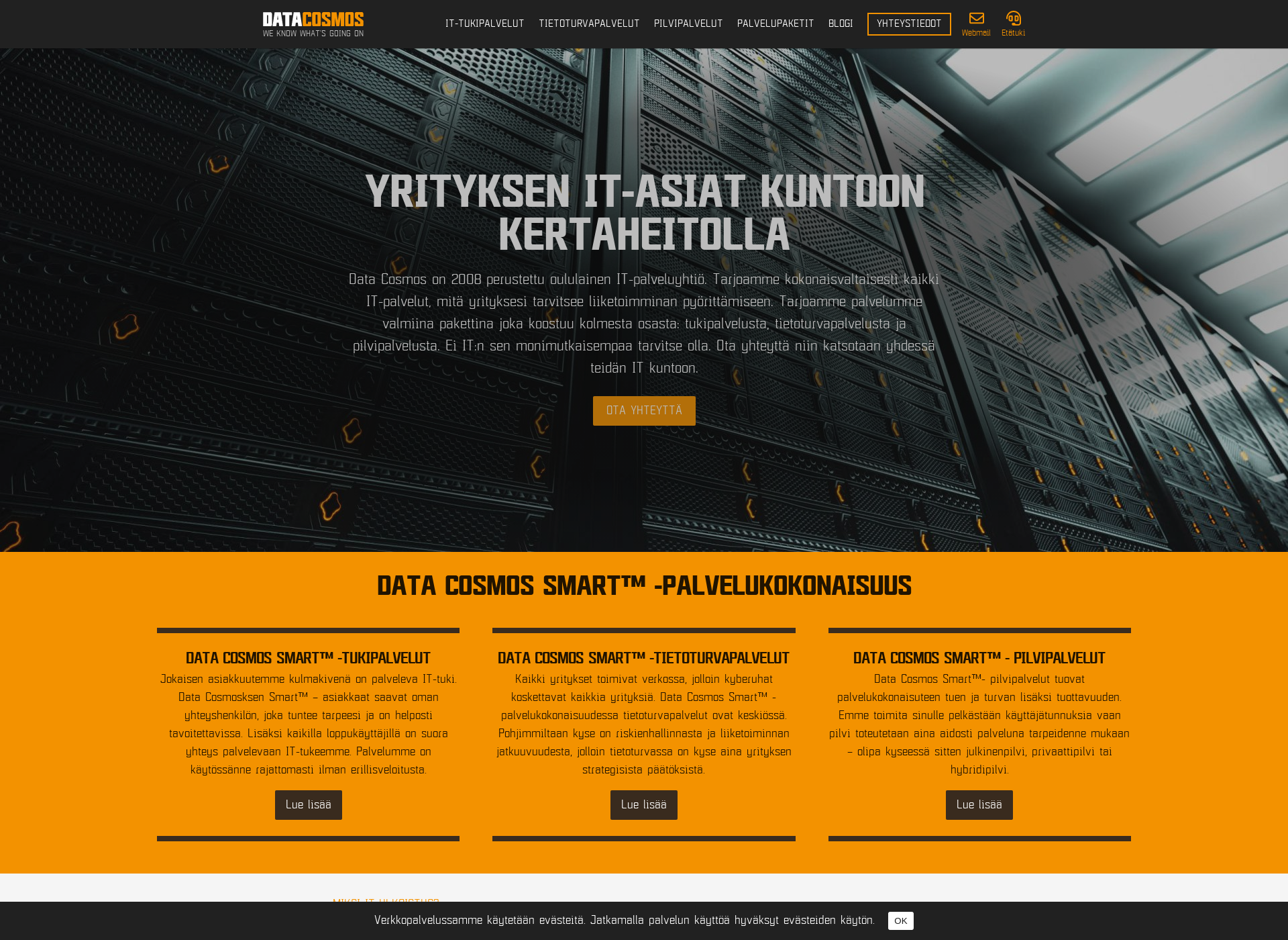 Skärmdump för webosoite.fi