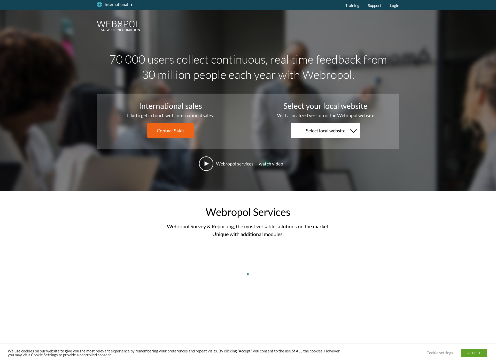 Screenshot for webropol.com