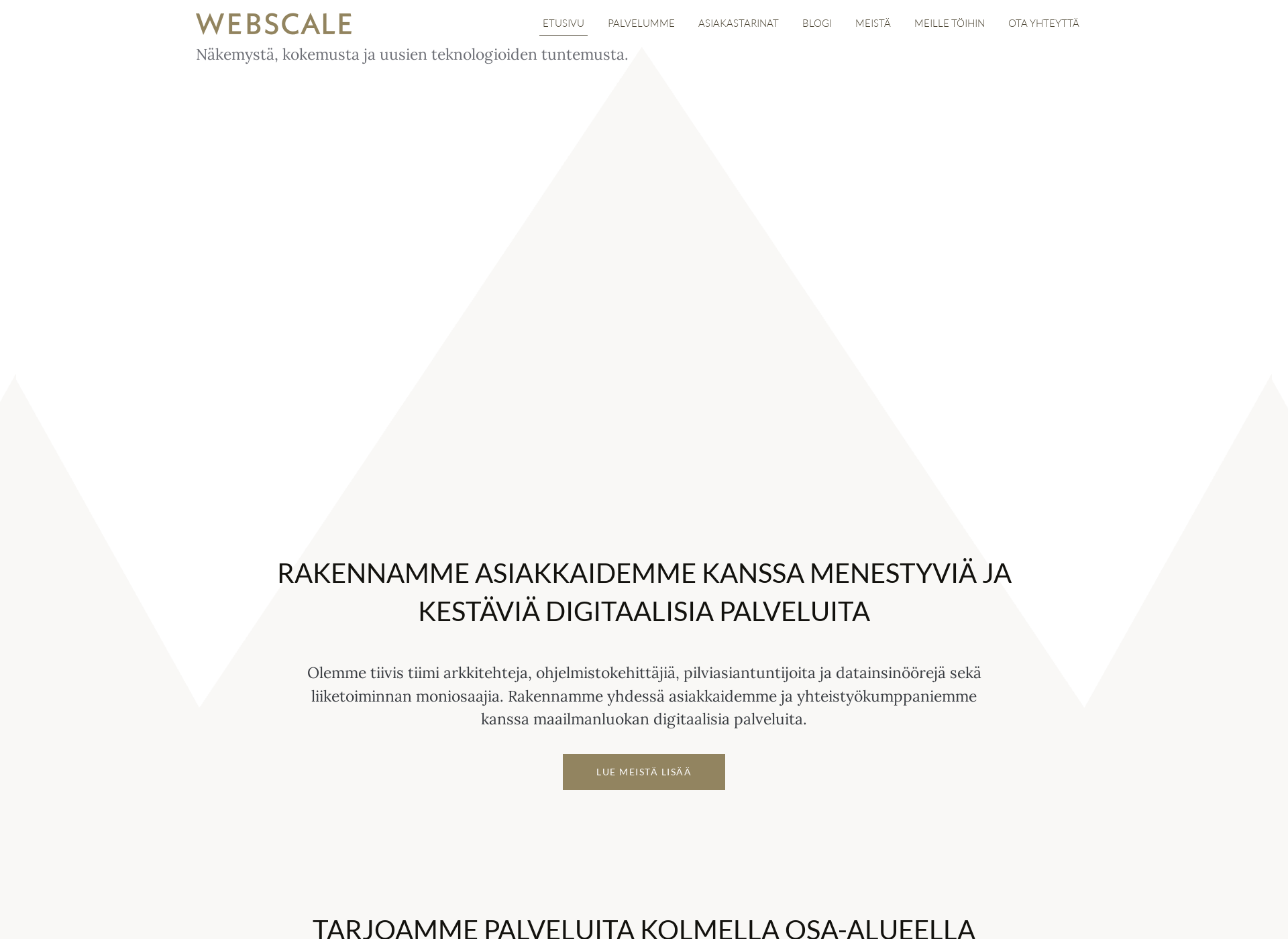 Skärmdump för webscale.fi