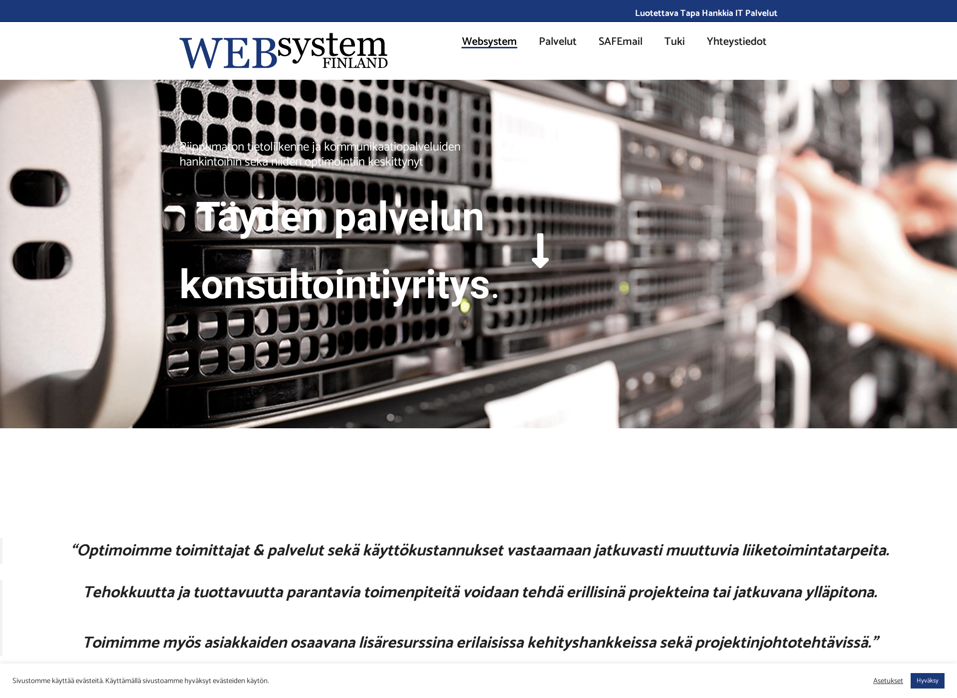 Screenshot for websystem.fi