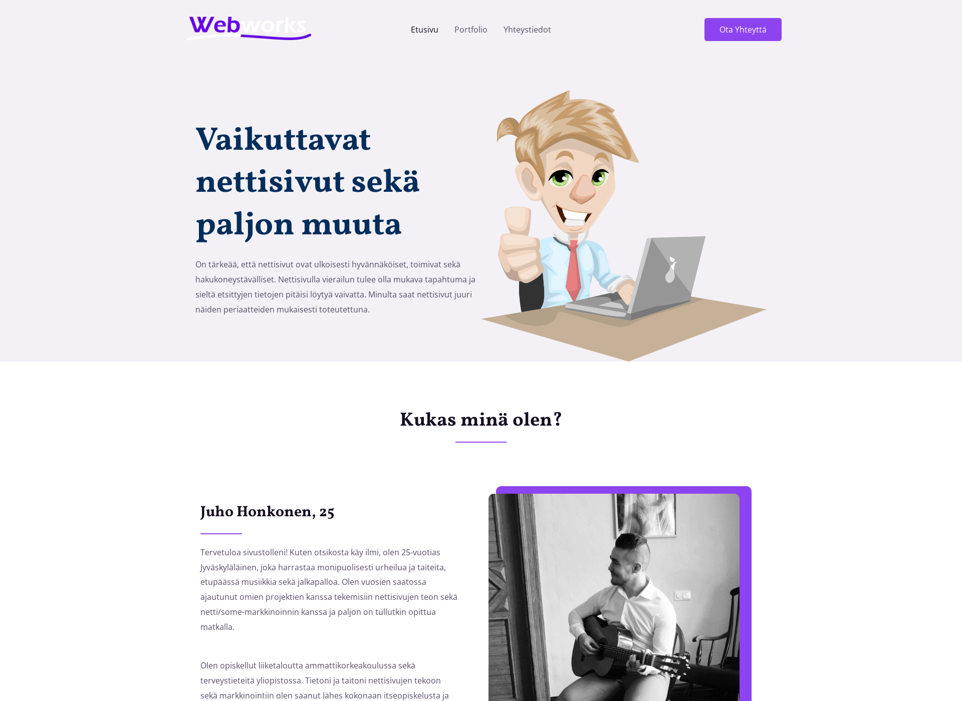 Screenshot for webworks.fi
