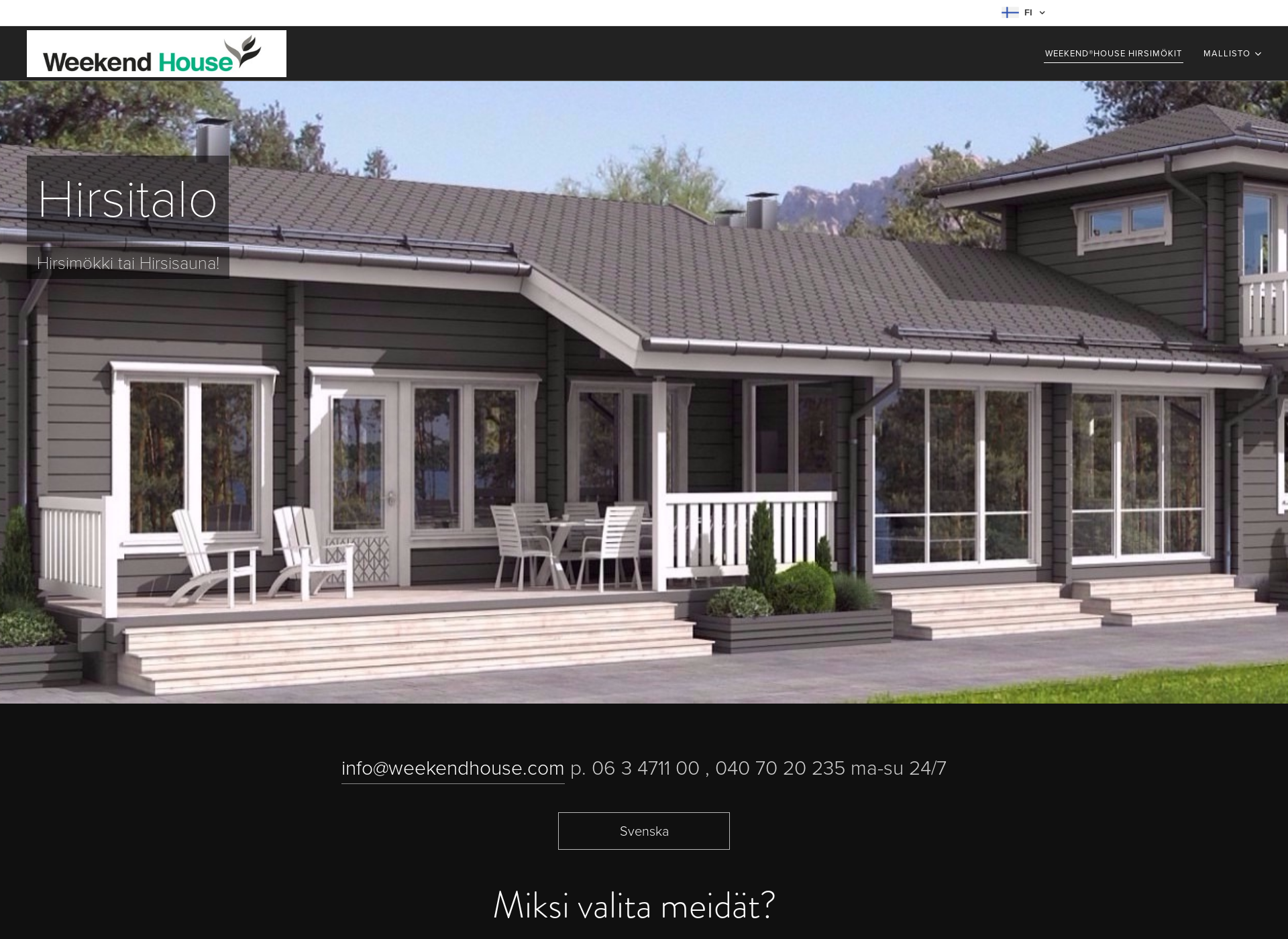 Screenshot for weekendhouse.fi