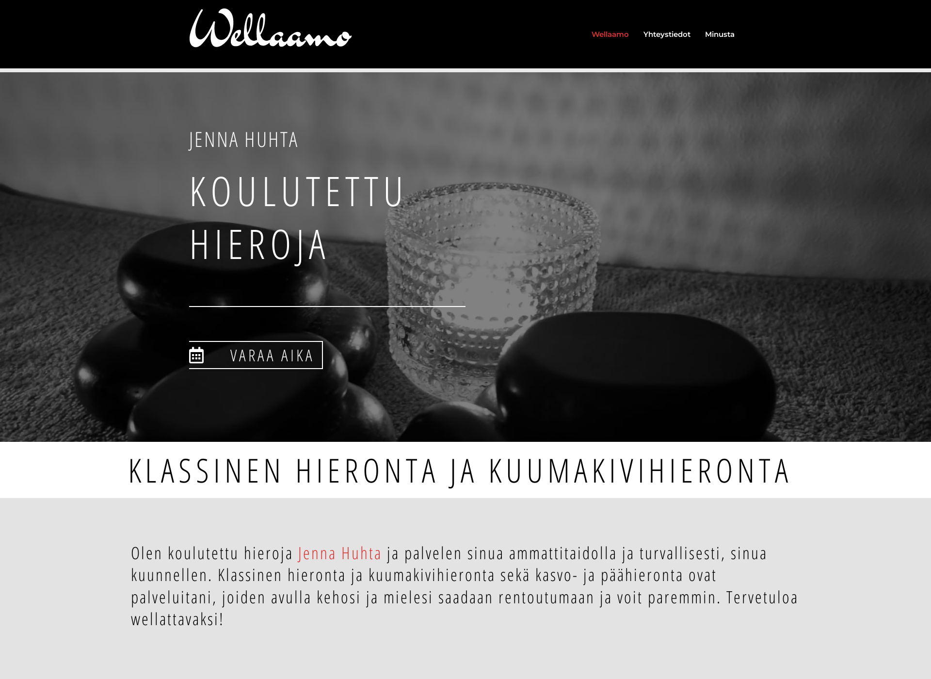 Skärmdump för wellaamo.fi
