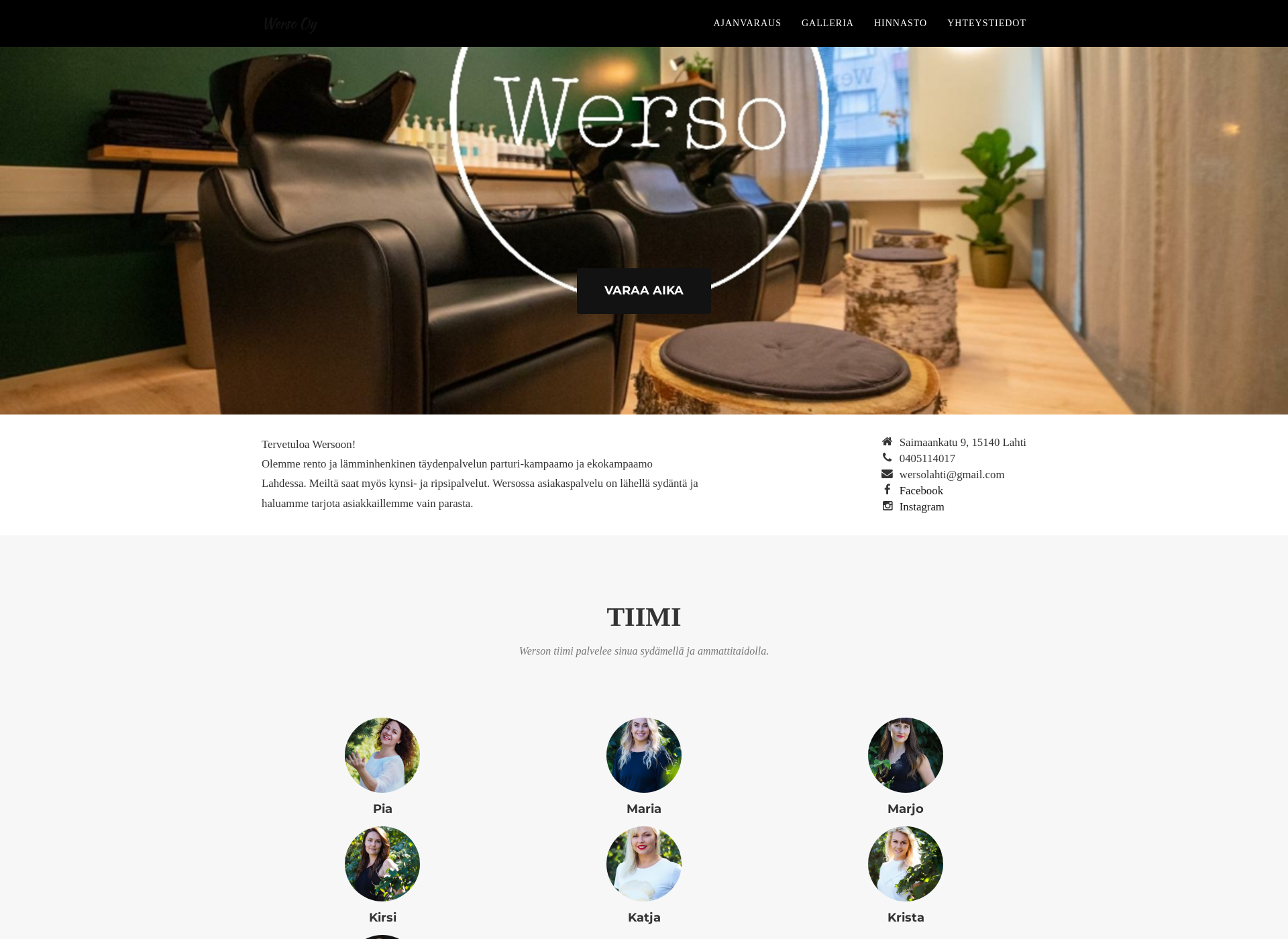Screenshot for werso.fi