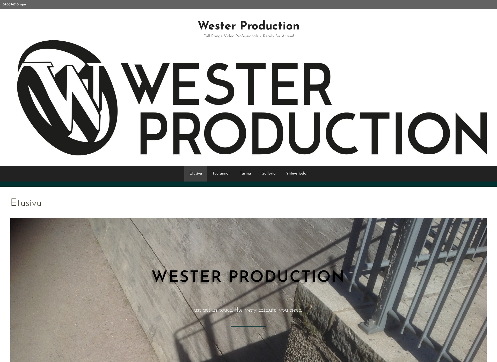 Screenshot for westerproduction.fi
