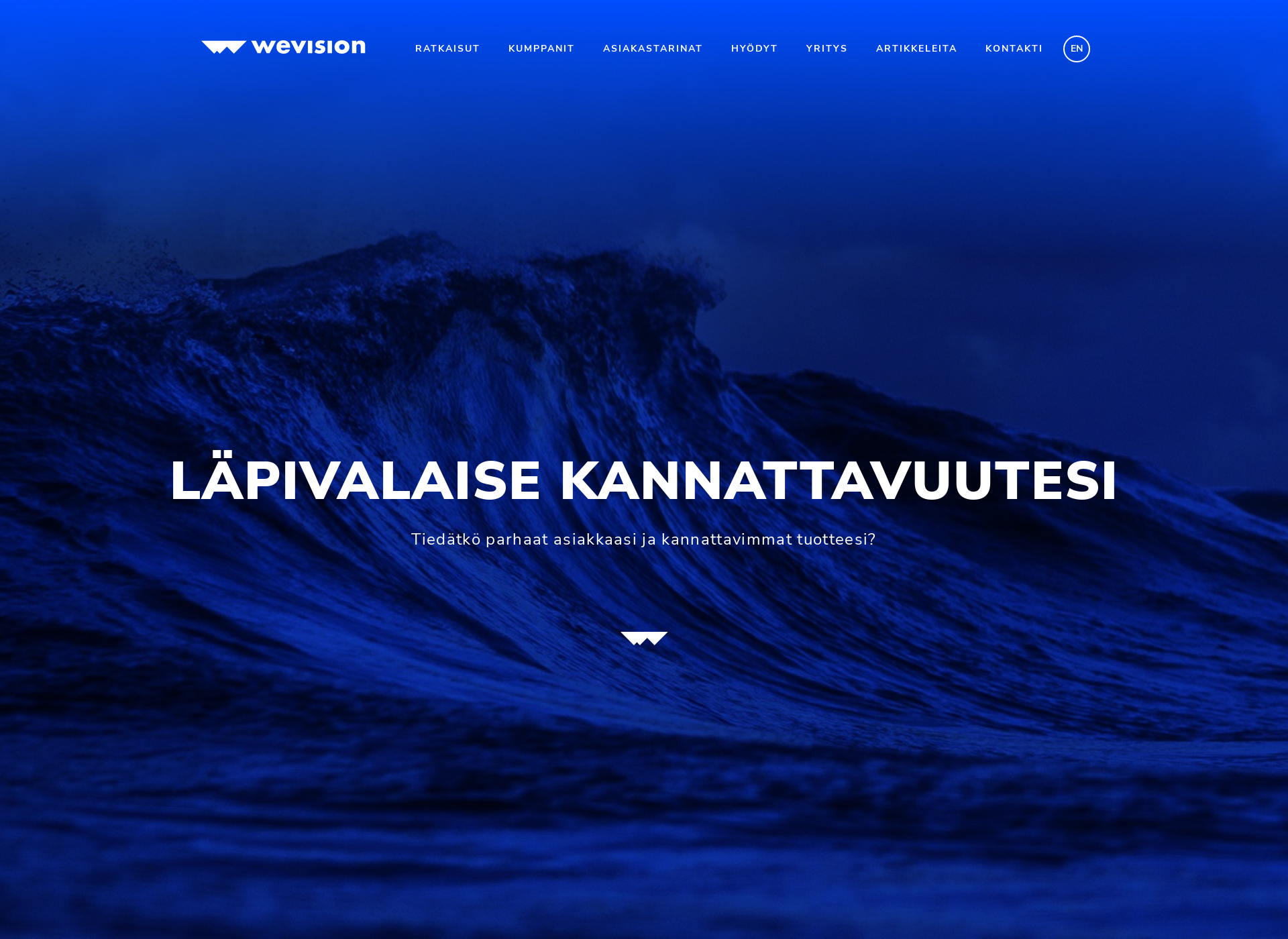 Skärmdump för wevision.fi