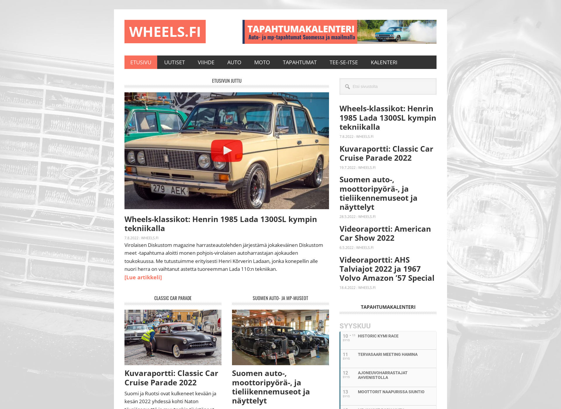 Screenshot for wheels.fi