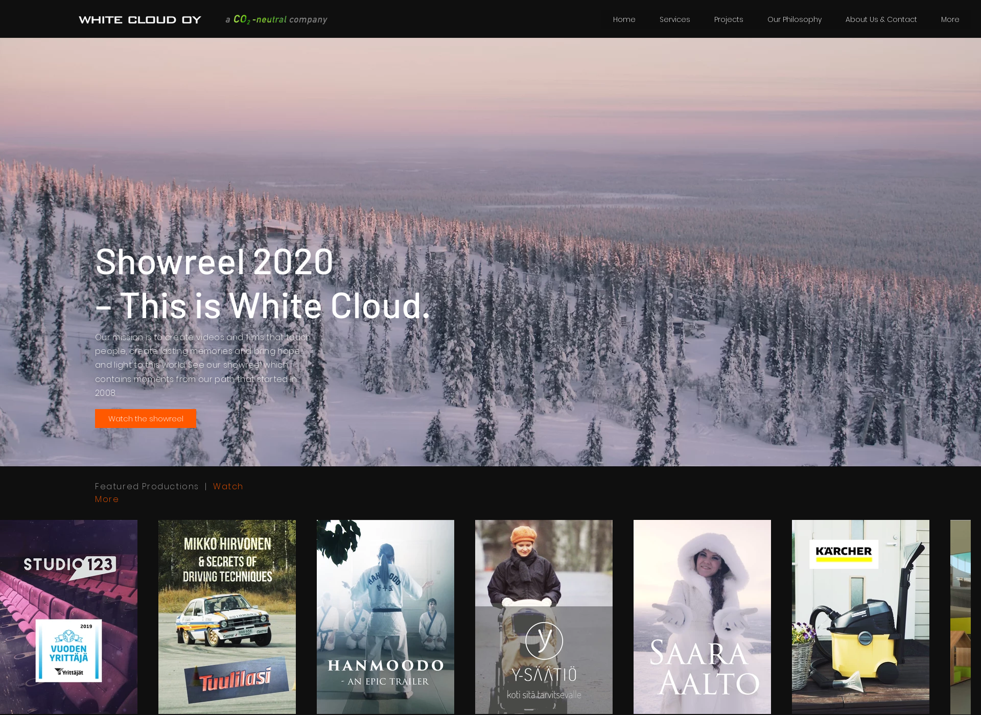 Screenshot for whitecloud.fi