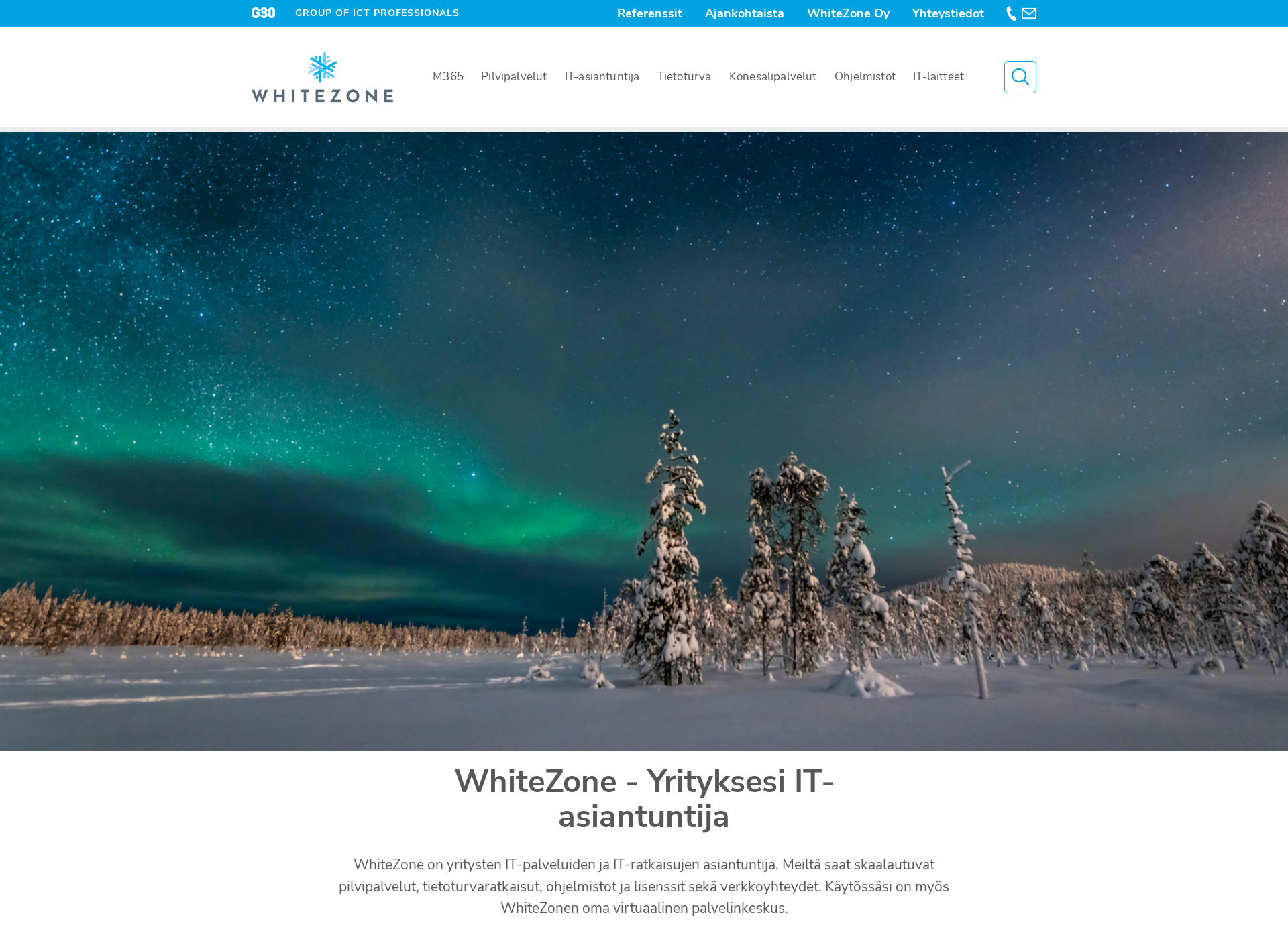 Screenshot for whitezone.fi