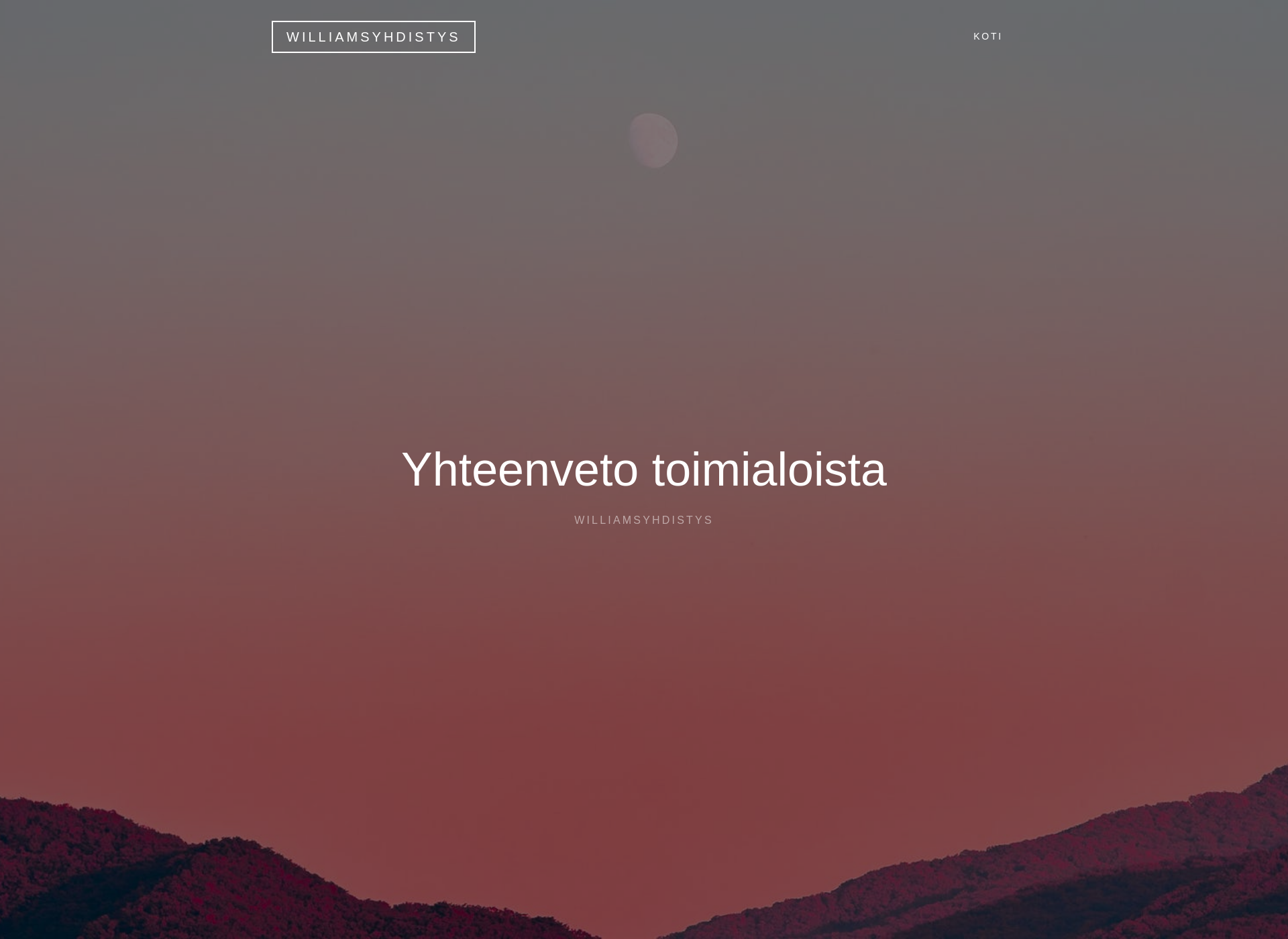 Screenshot for williamsyhdistys.fi