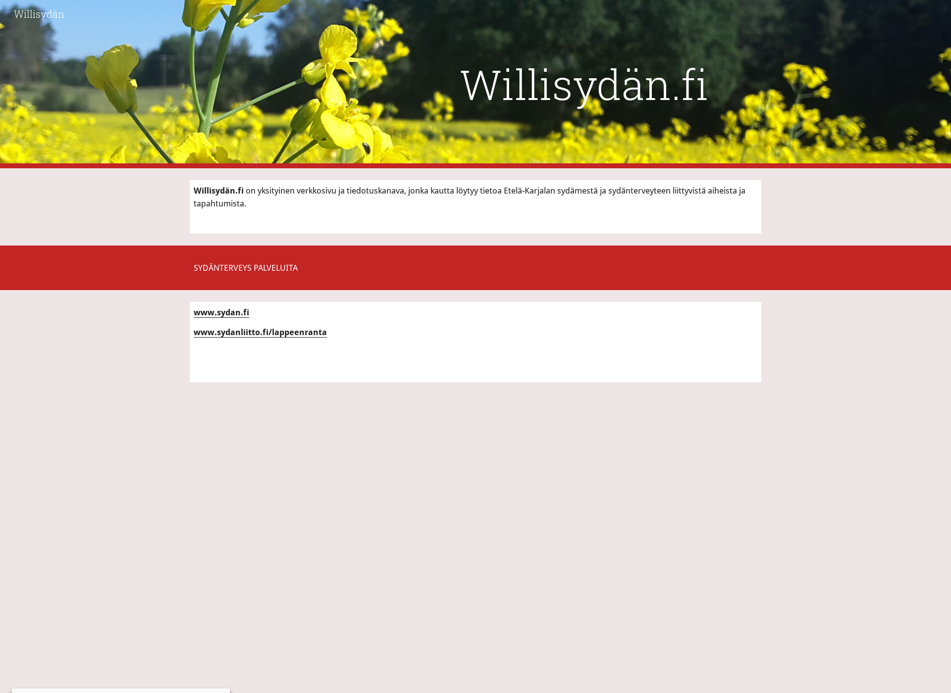 Screenshot for willisydan.fi