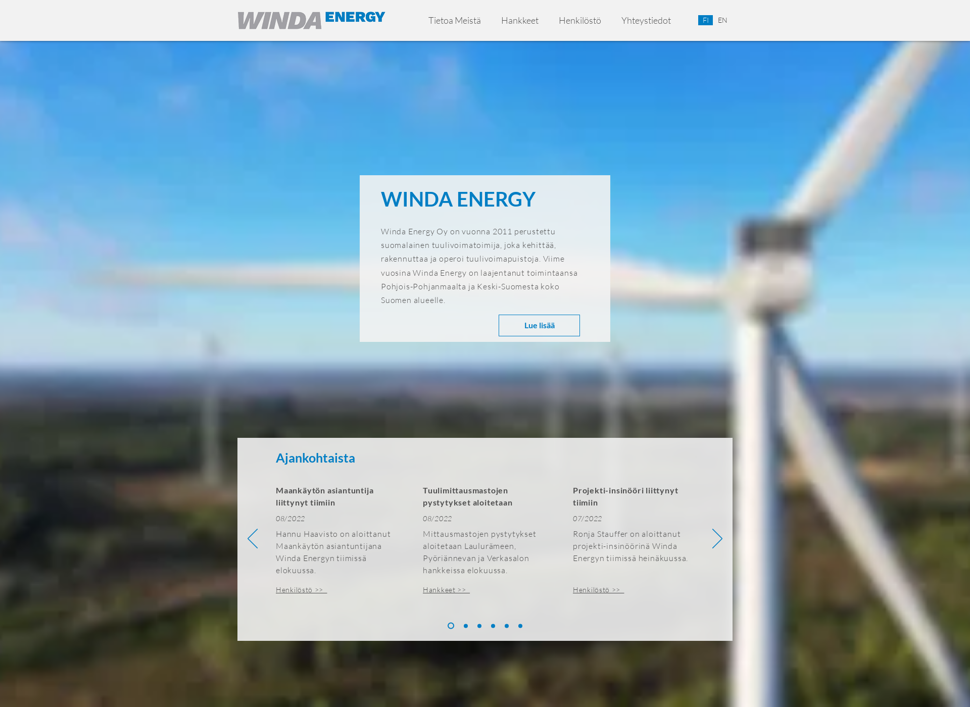 Screenshot for winda.fi