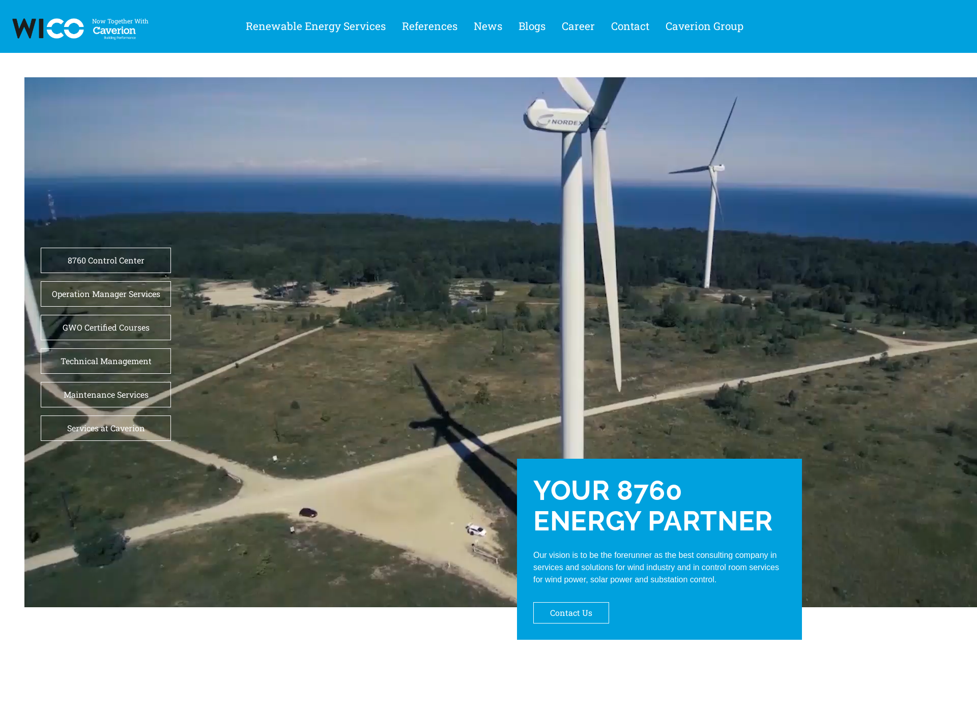 Skärmdump för windcontroller.fi