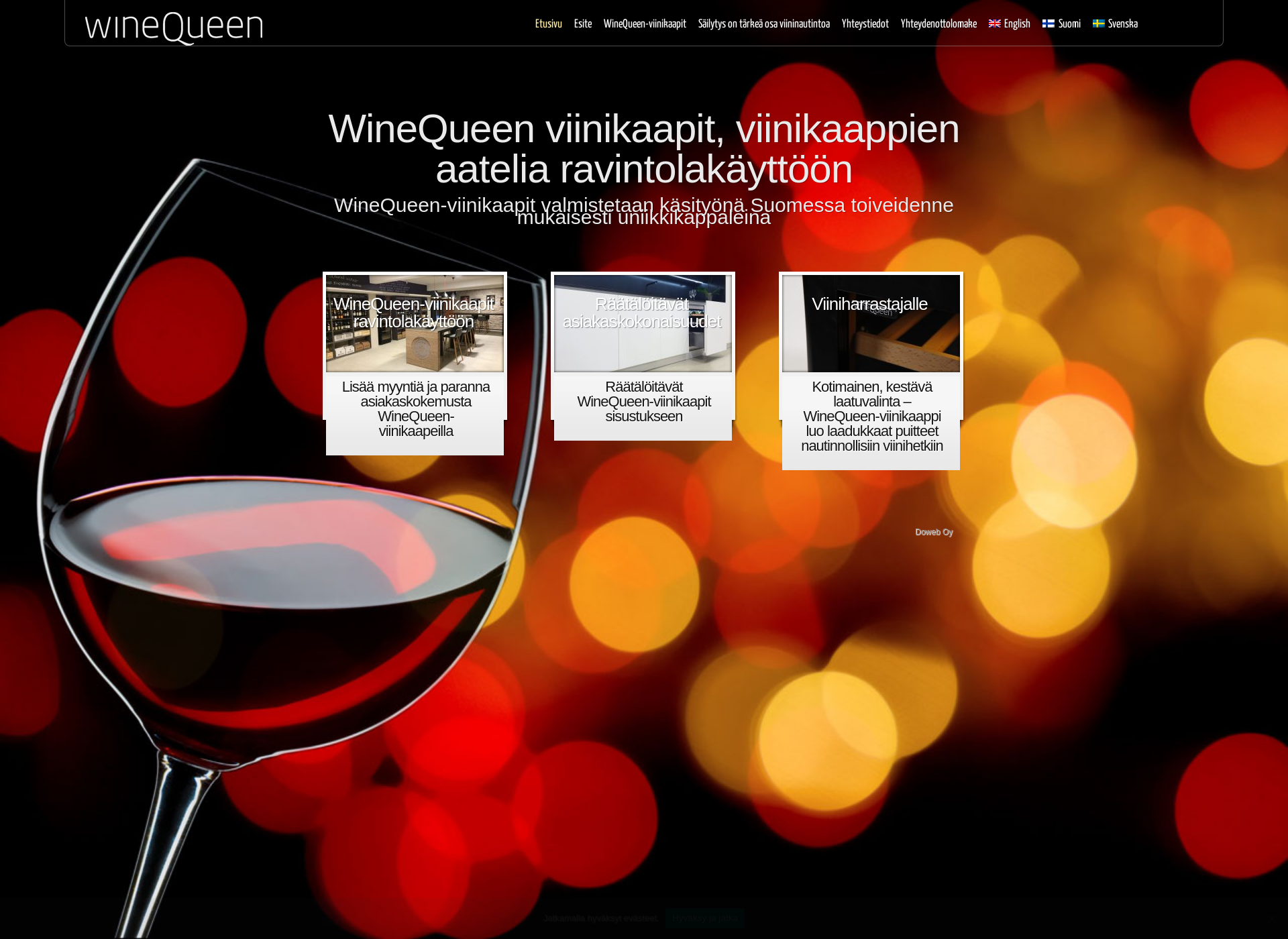 Screenshot for winequeen.fi