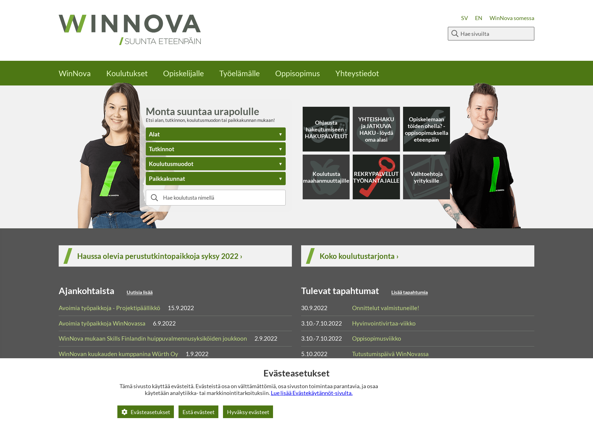 Screenshot for winnova.fi