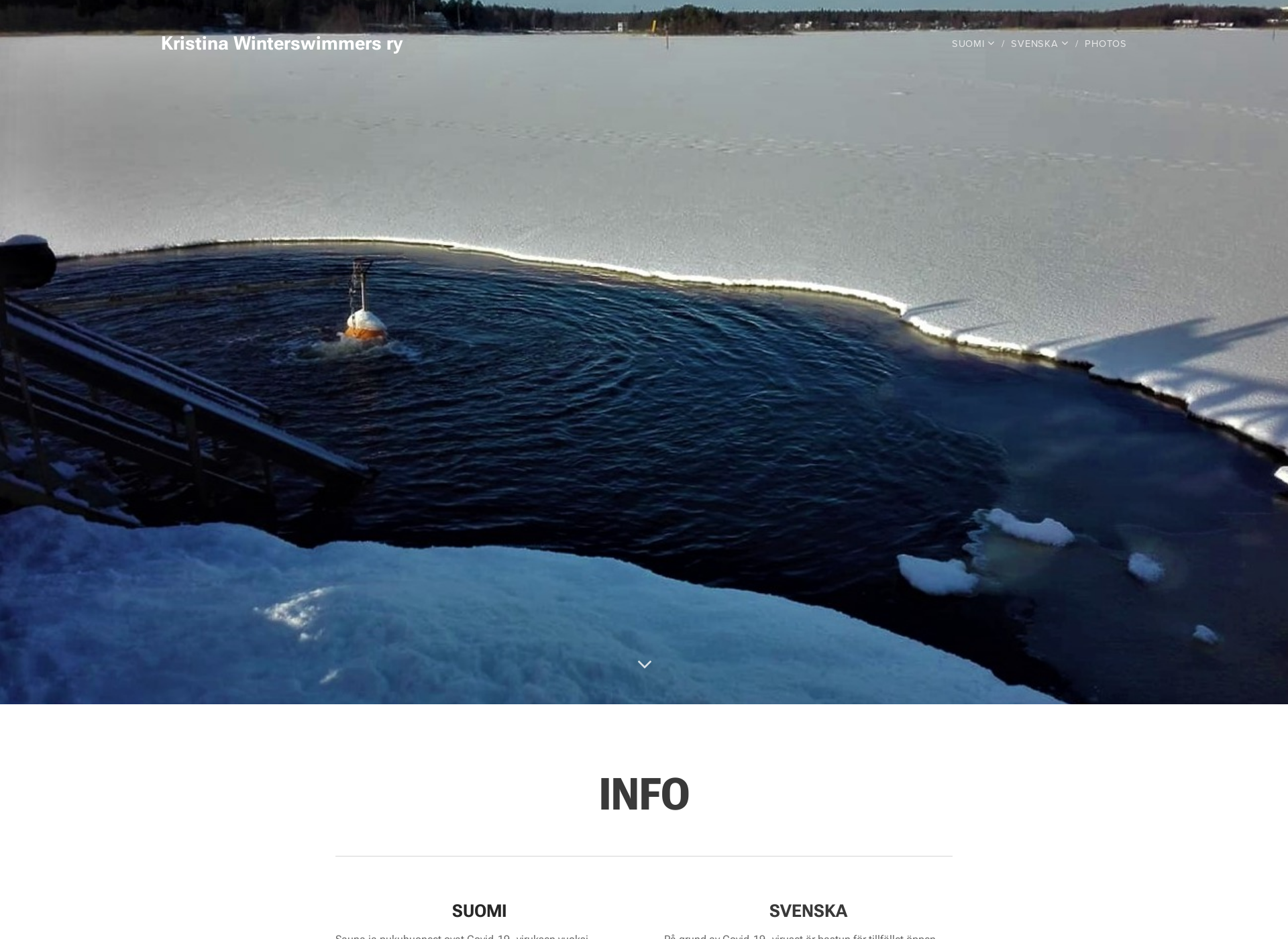 Screenshot for winterswimmers.fi