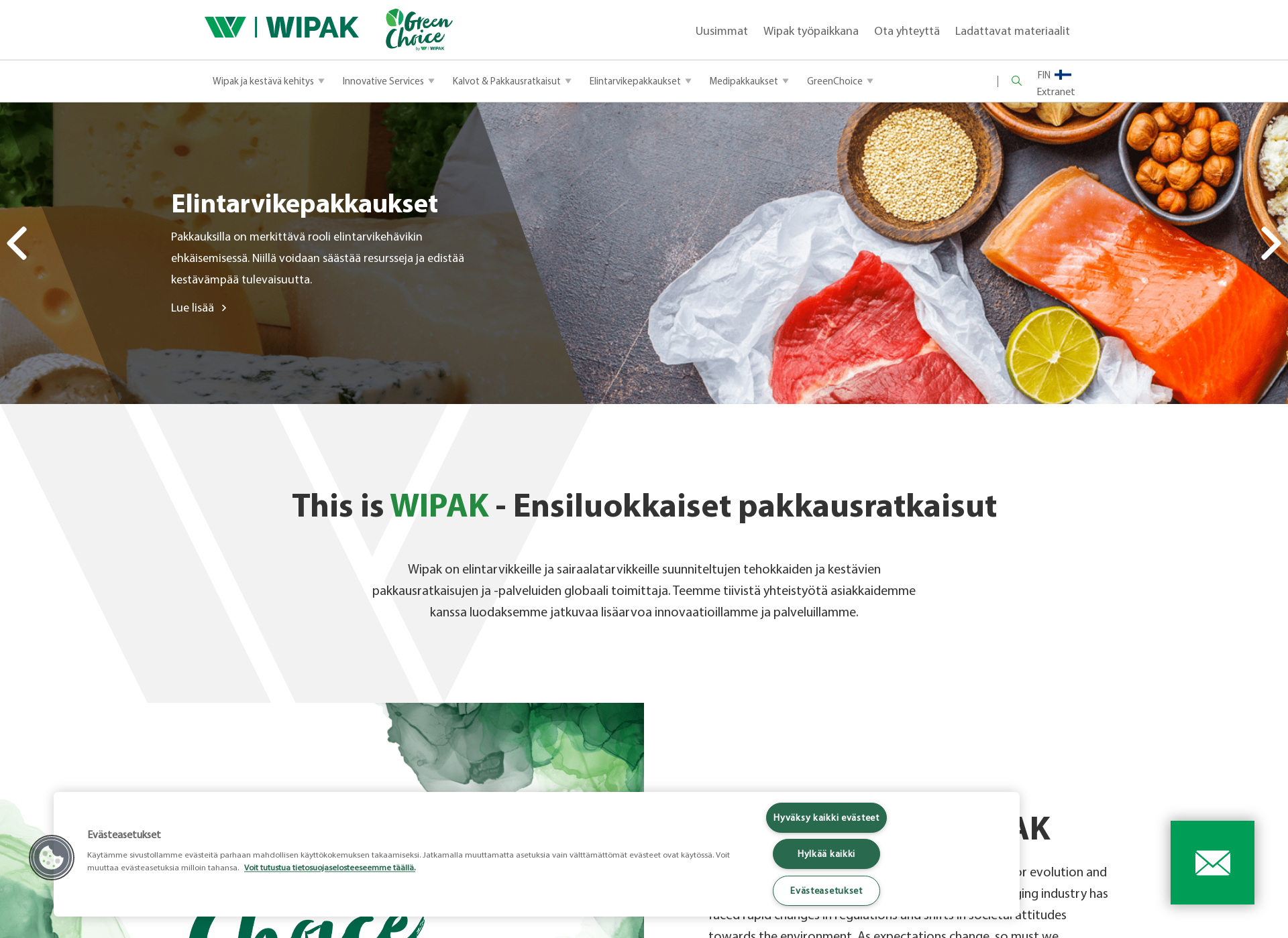 Screenshot for wipak.fi