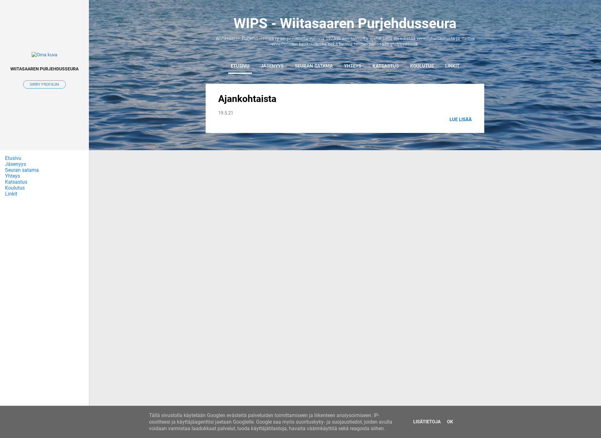 Skärmdump för wips.fi